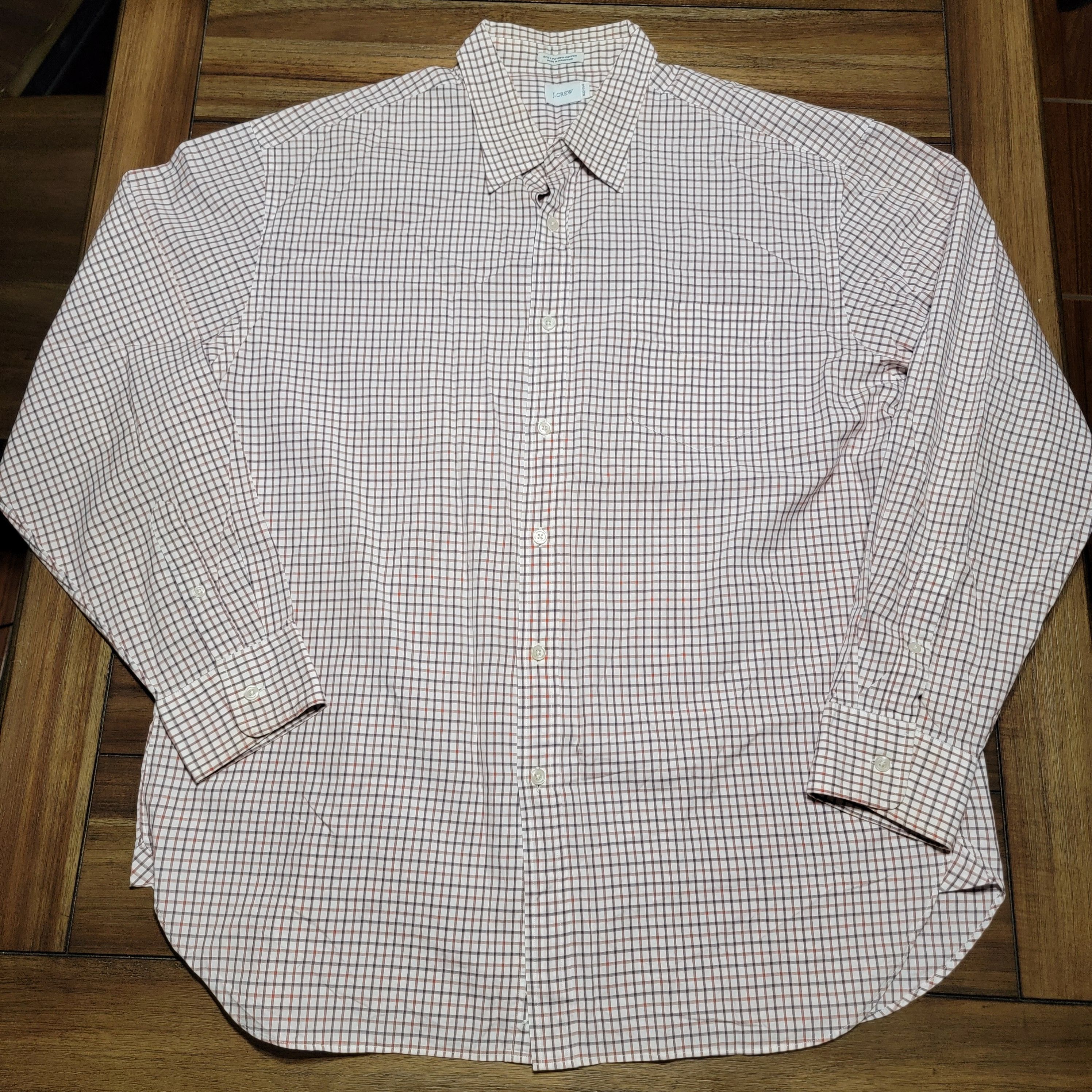 J.Crew J. Crew Full Button LS Shirt Grid - Size XL (17x171/2) Size US XL / EU 56 / 4 - 1 Thumbnail