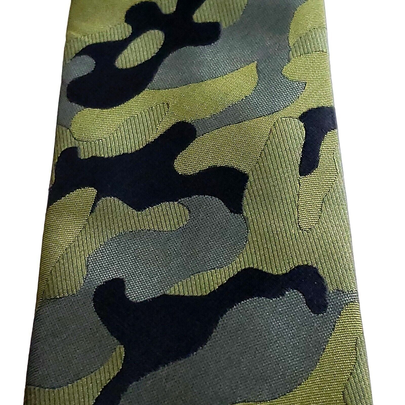 Dockers Dockers Polyester Boys Camouflage Green Tie Size ONE SIZE - 2 Thumbnail