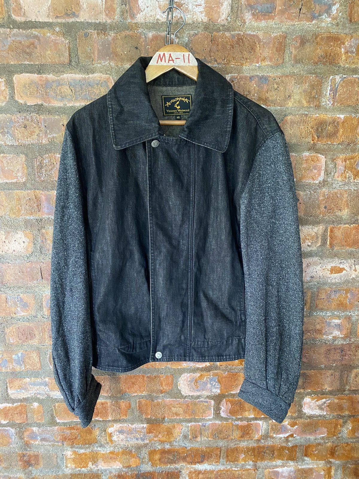 Vivienne Westwood 🔥🔥1990s Hybrid denim wool Jacket Size US L / EU 52-54 / 3 - 2 Thumbnail