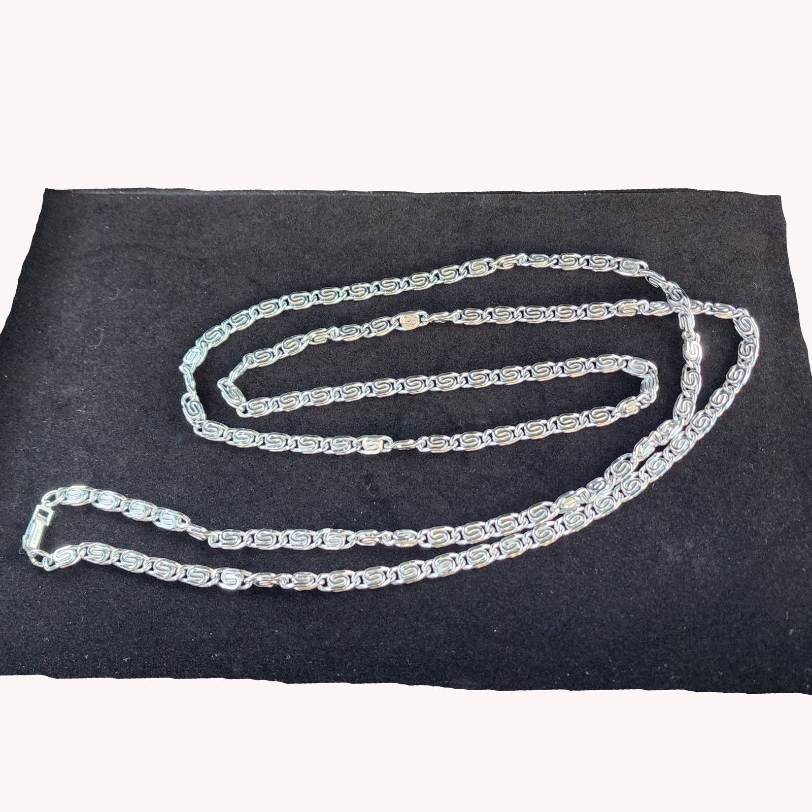 Vintage Vintage Eloxal Aluminum Scroll Link Chain Long Necklace Size ONE SIZE - 5 Thumbnail