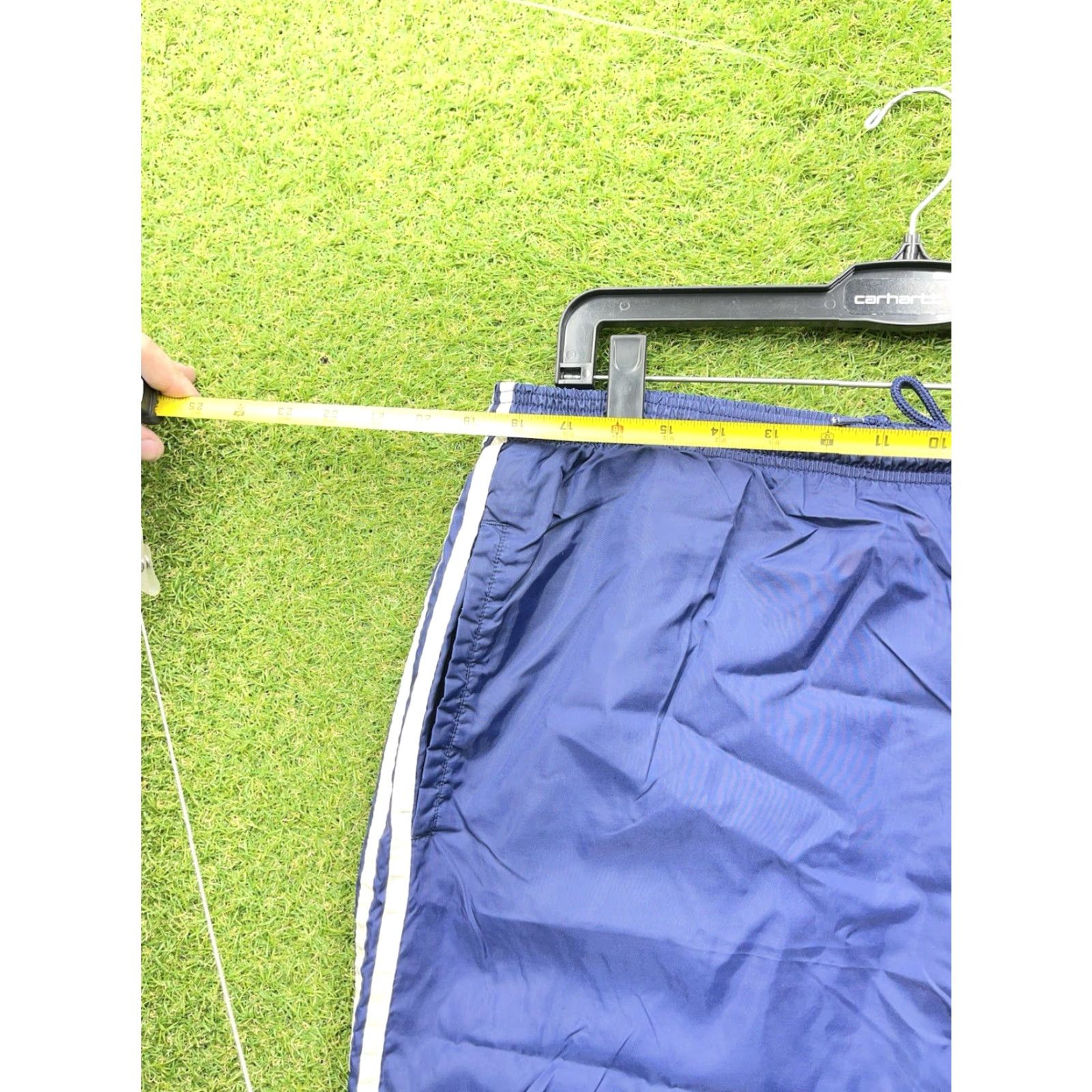 Adidas VINTAGE adidas Track Pants Mens XL 3 Striped Windbreaker Sweatpants Blue Size US 36 / EU 52 - 6 Thumbnail