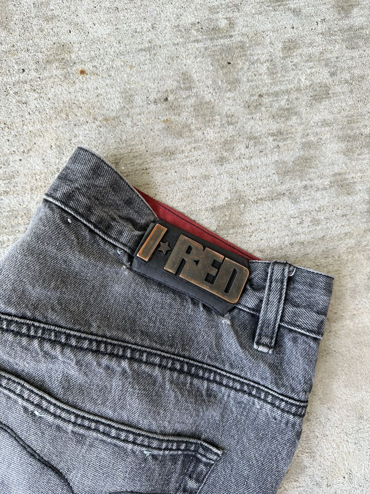 Indigo Vintage Baggy Faded Denim Jeans Size US 36 / EU 52 - 10 Thumbnail