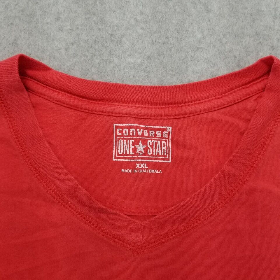 Converse Converse Shirt Mens XXL Red Short Sleeve Size US XXL / EU 58 / 5 - 3 Thumbnail