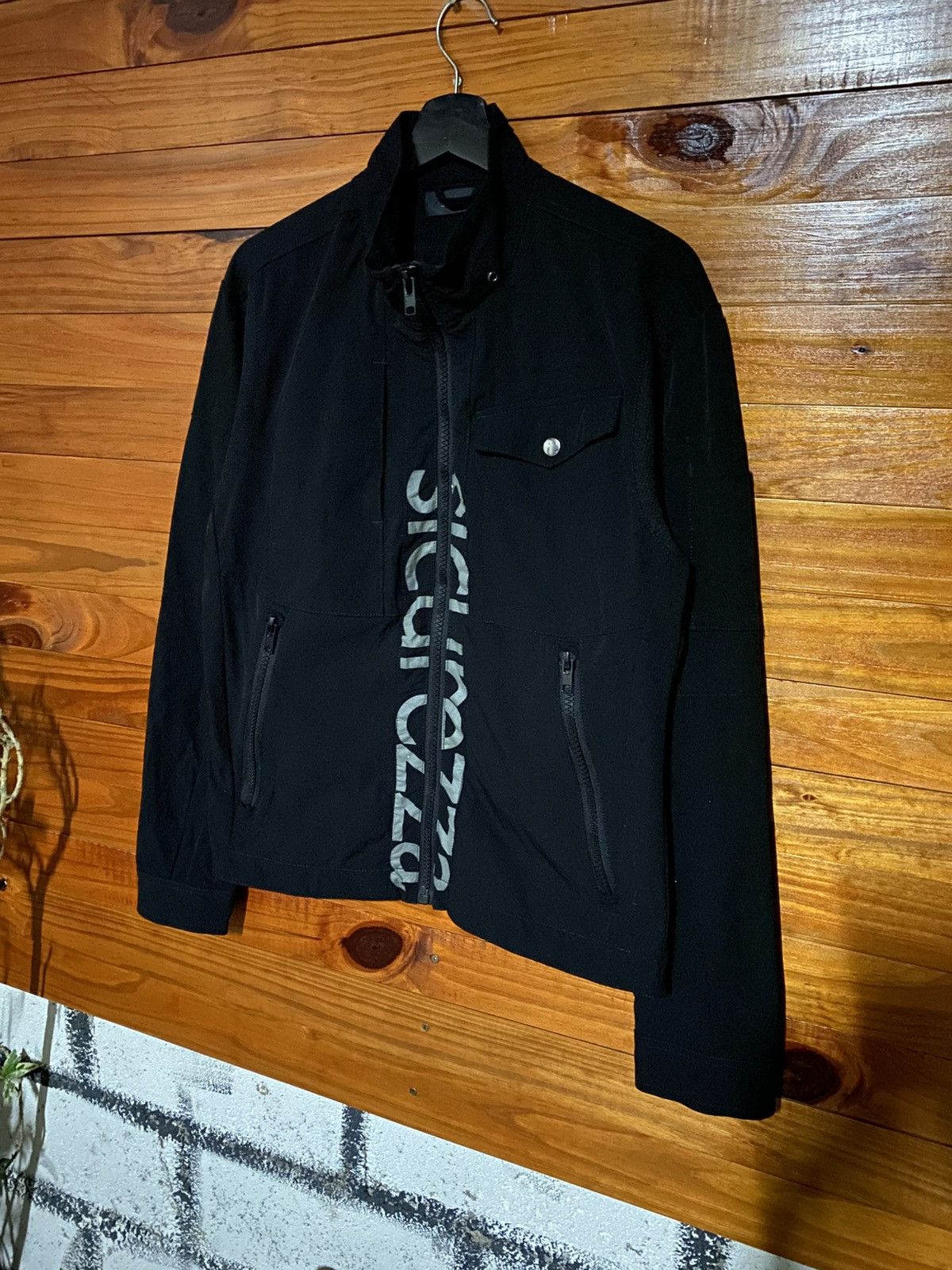 Japanese Brand Vintage Sicurezza Black Softshell Jacket Japanese Techwear Size US S / EU 44-46 / 1 - 4 Thumbnail