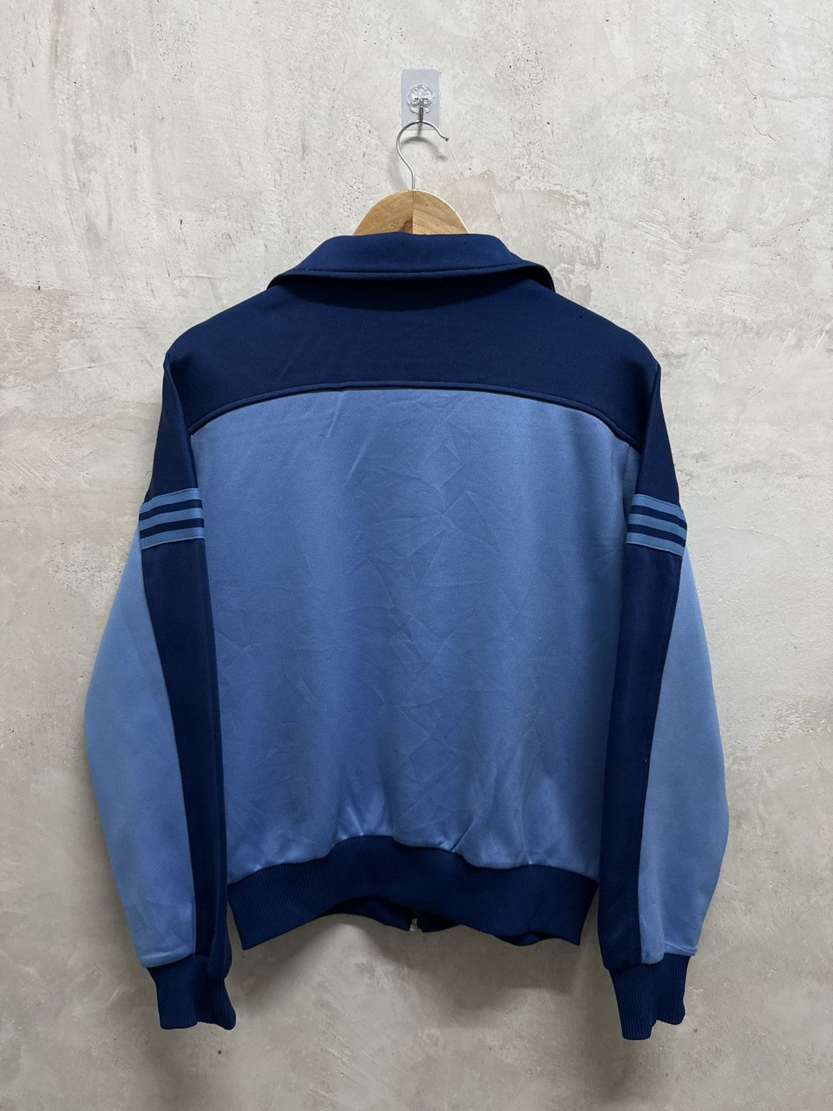Adidas Vintage 90s Distressed Adidas Trefoil Zip Up Track Jacket Size US M / EU 48-50 / 2 - 4 Thumbnail