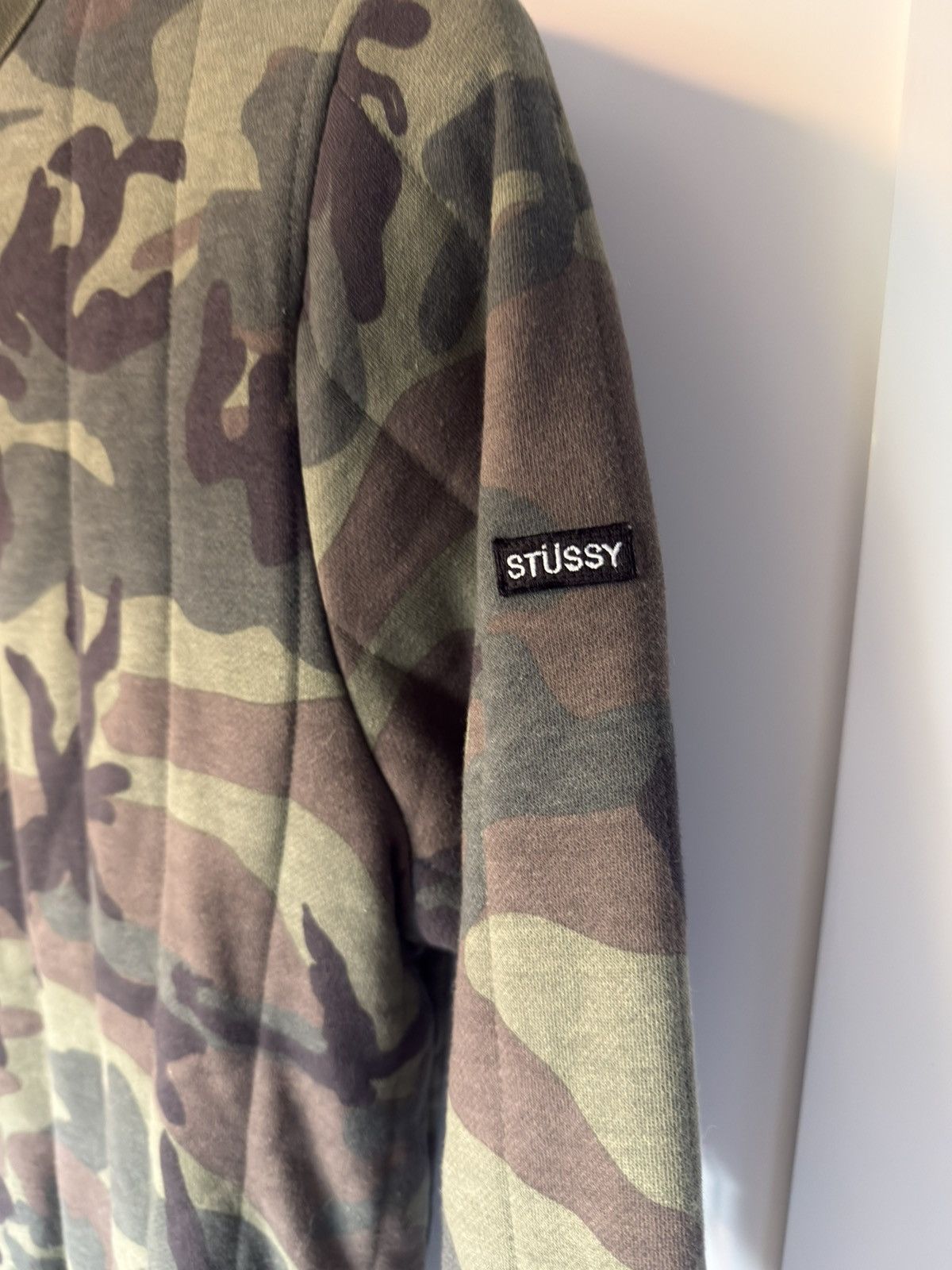 Stussy Stussy camo quilted crewneck sweatshirt Size US L / EU 52-54 / 3 - 3 Thumbnail
