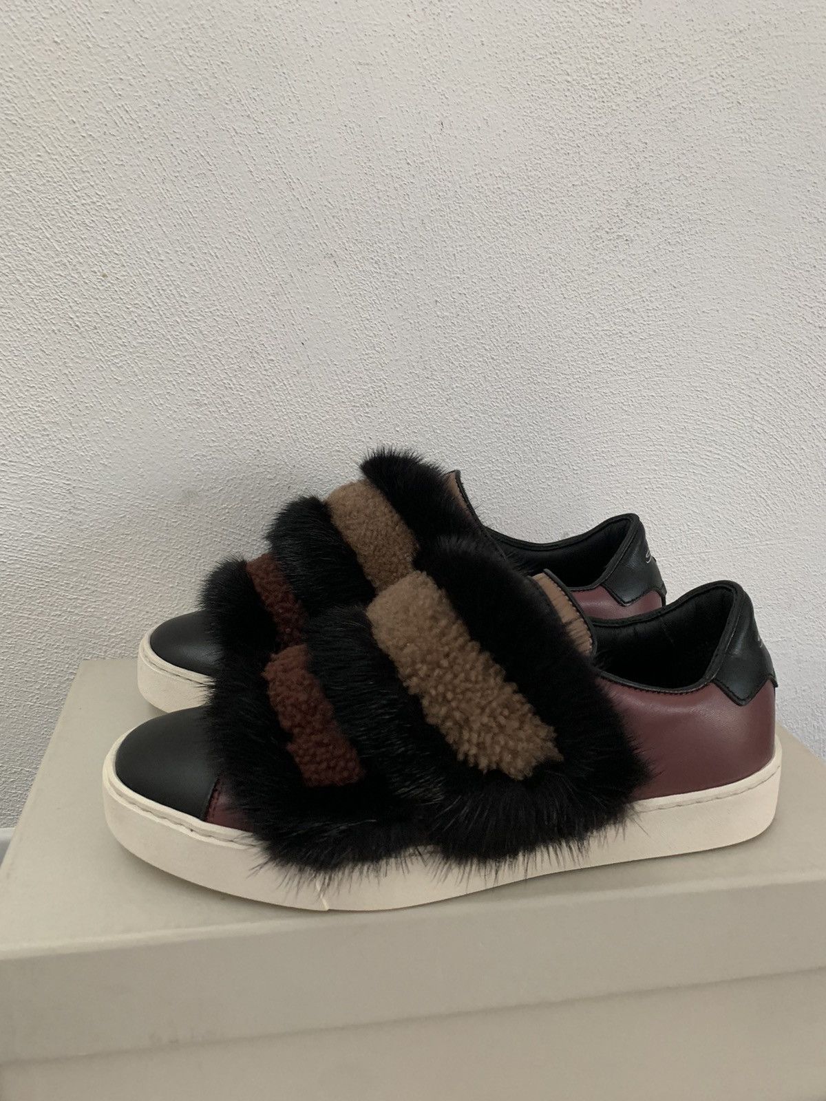 Santoni Santoni Sneakers Leather/Fur sneakers Size US 6.5 / IT 36.5 - 3 Thumbnail