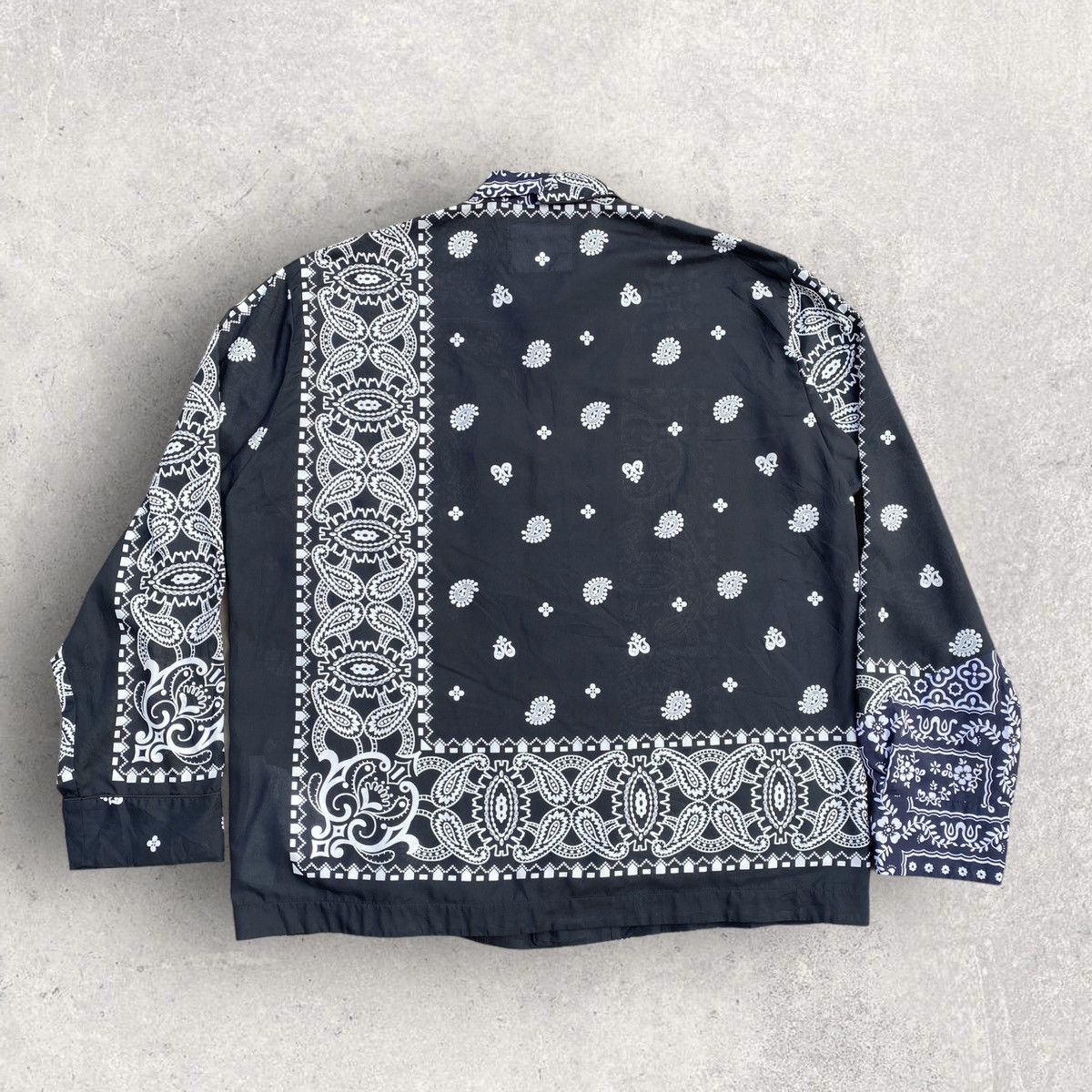 Sacai SS21 Black Paisley Shirt Size US M / EU 48-50 / 2 - 4 Thumbnail