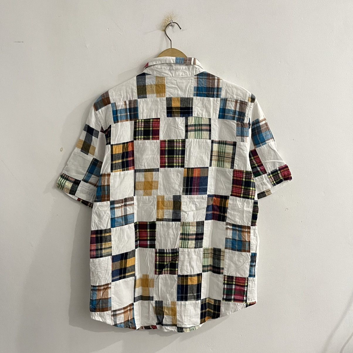 Issey Miyake Fat Animals - Patchwork Short Sleeve Button Up Size US L / EU 52-54 / 3 - 5 Thumbnail