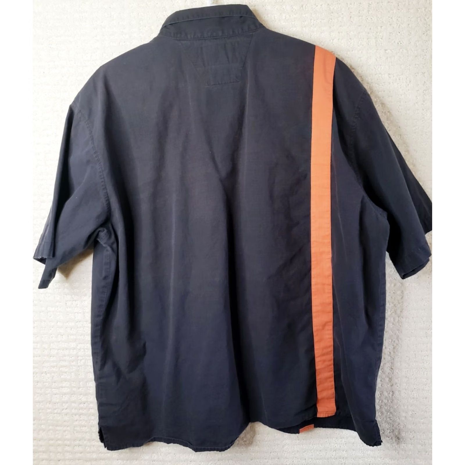 Harley Davidson Harley-Davidson Motorcycles Mechanic Shirt Men's Size 2XL Black Orange Stripe Logo Size US XXL / EU 58 / 5 - 5 Thumbnail