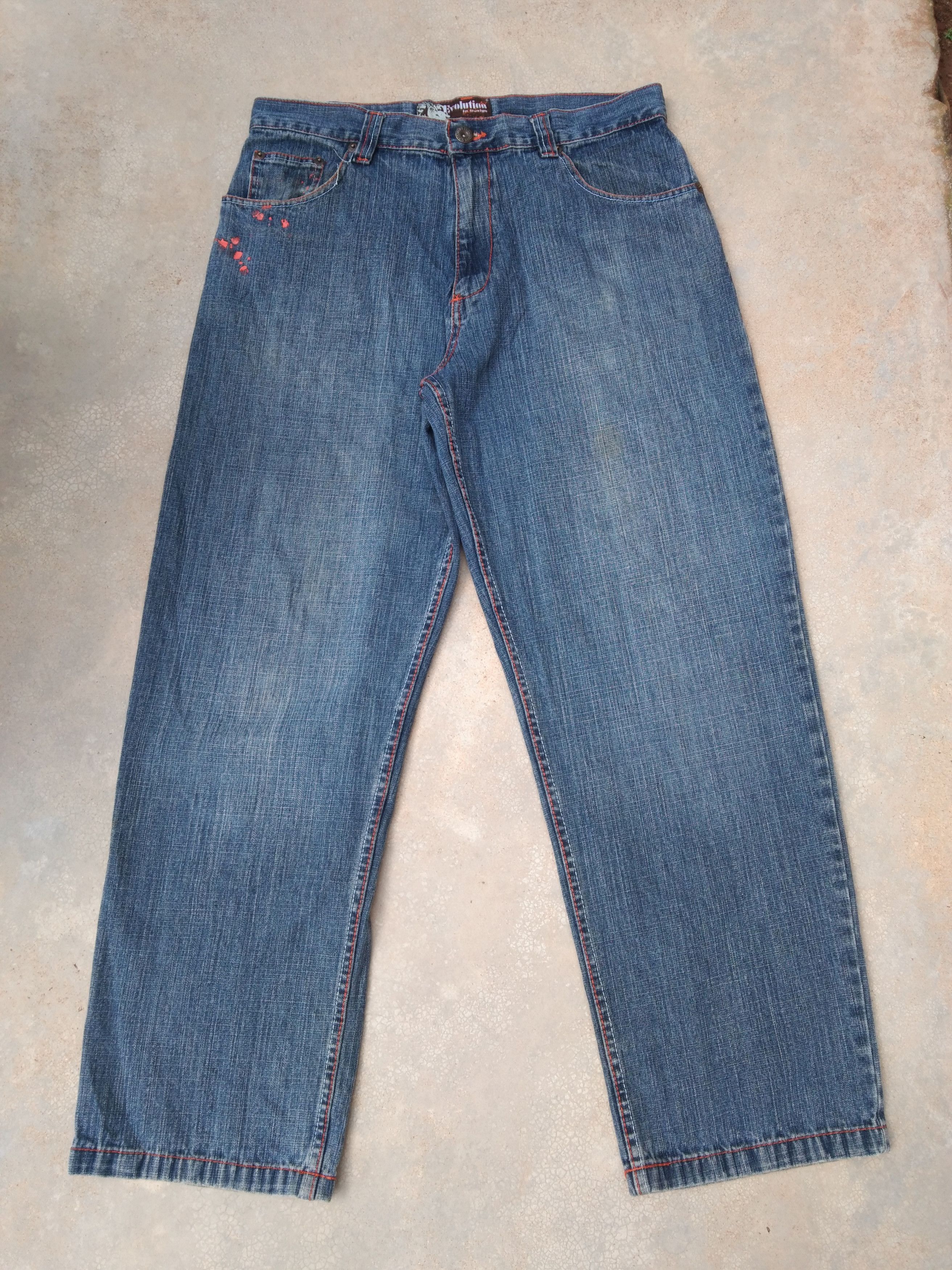 Vintage Vintage Y2k Evolution In Design Baggy Jeans Ed hardy Style Size US 34 / EU 50 - 2 Thumbnail