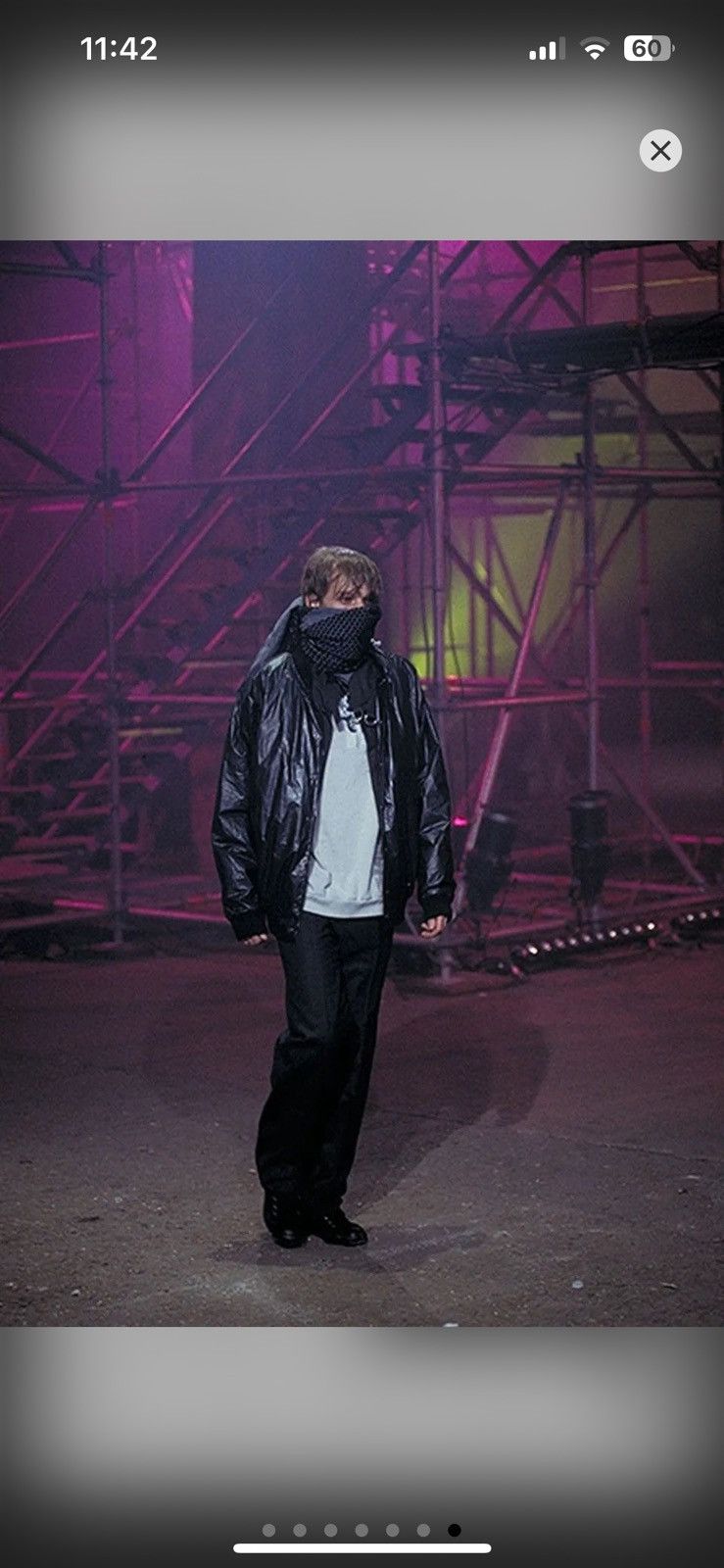If Six Was Nine Green Keffiyeh Scarf Raf Simons Undercover Junya Style Size ONE SIZE - 13 Thumbnail