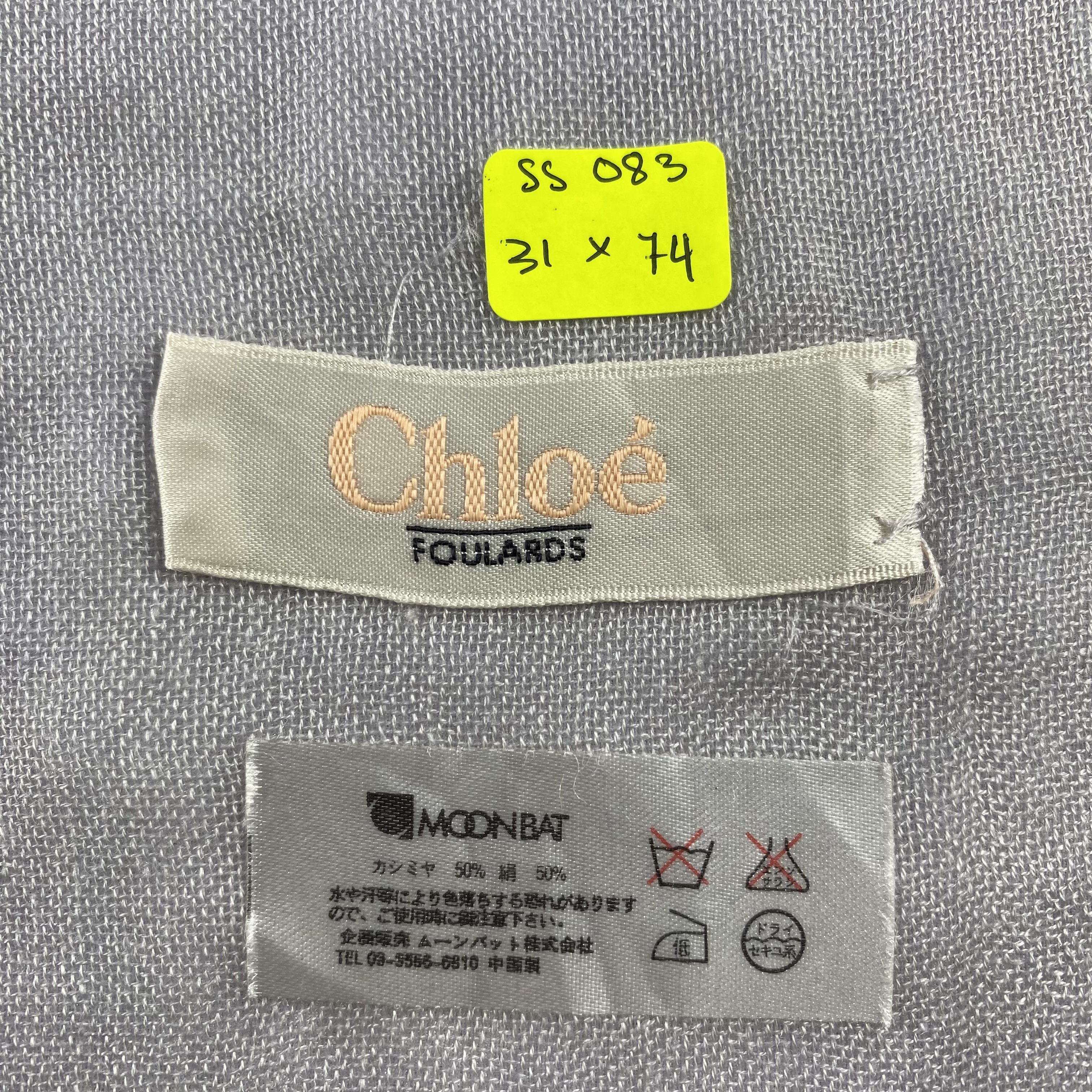 Chloe × Japanese Brand × Vintage Vintage Chloe Scarf SS083 Size ONE SIZE - 12 Thumbnail