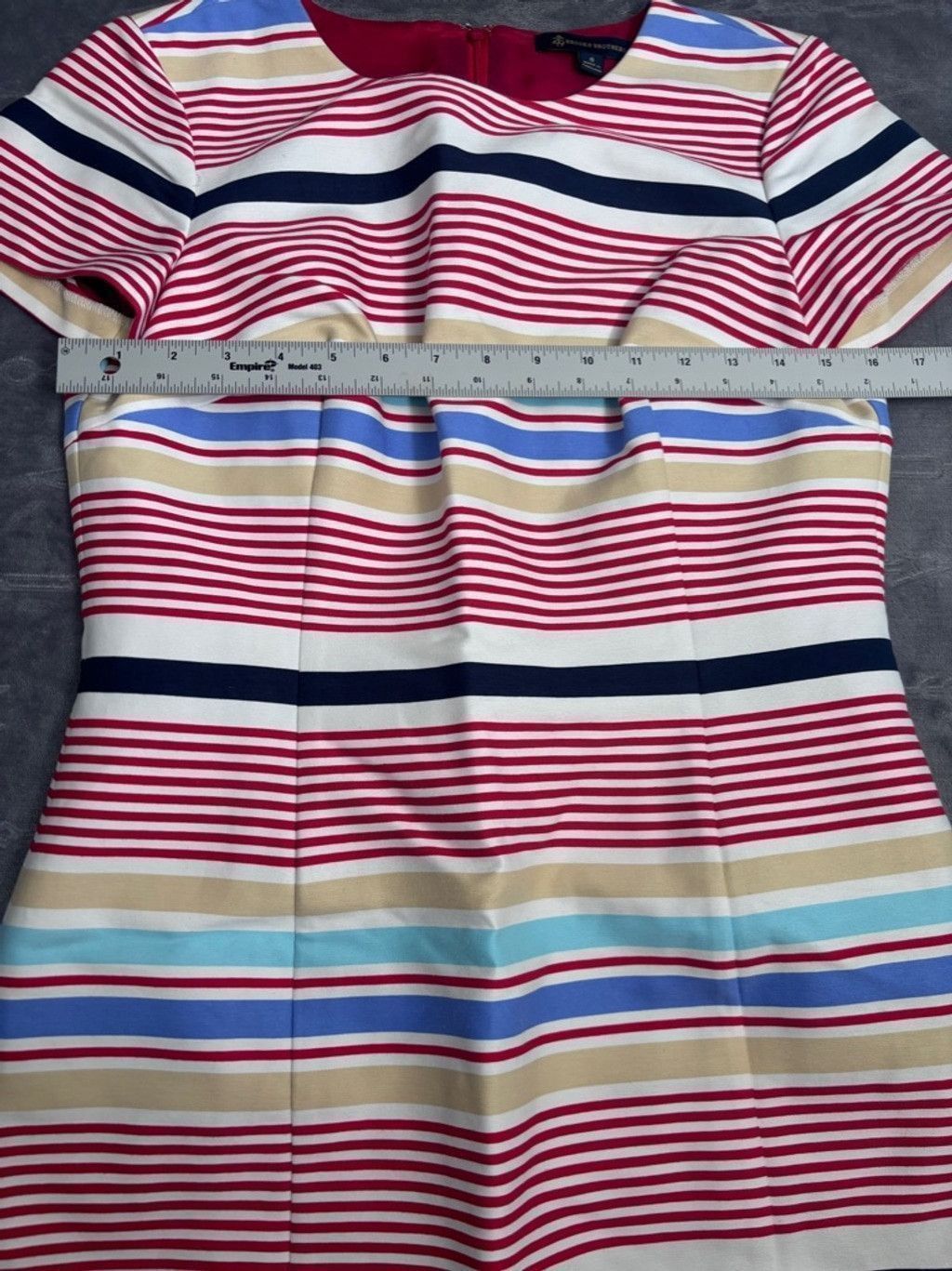 Brooks Brothers Women's Brooks Brothers Dress, Size 6, Red & White Size M / US 6-8 / IT 42-44 - 2 Thumbnail