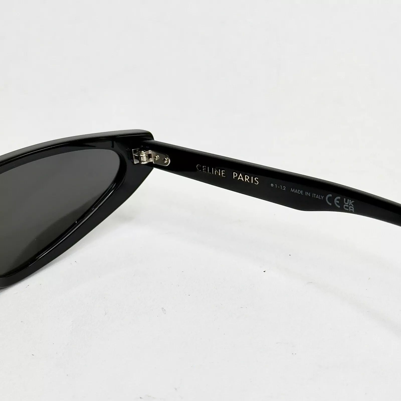 Celine CELINE BOLD 3 Dots Black Thin Narrow Cat CL40231I 01A Size ONE SIZE - 8 Thumbnail