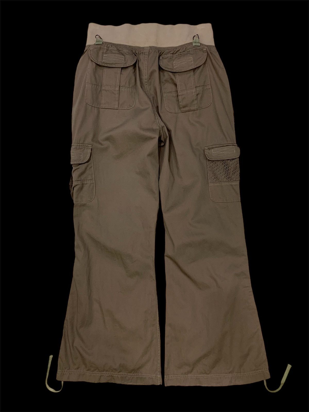 Japanese Brand 2000s Black Baccara Cargo Wide Flare Pant Size US 31 - 4 Thumbnail