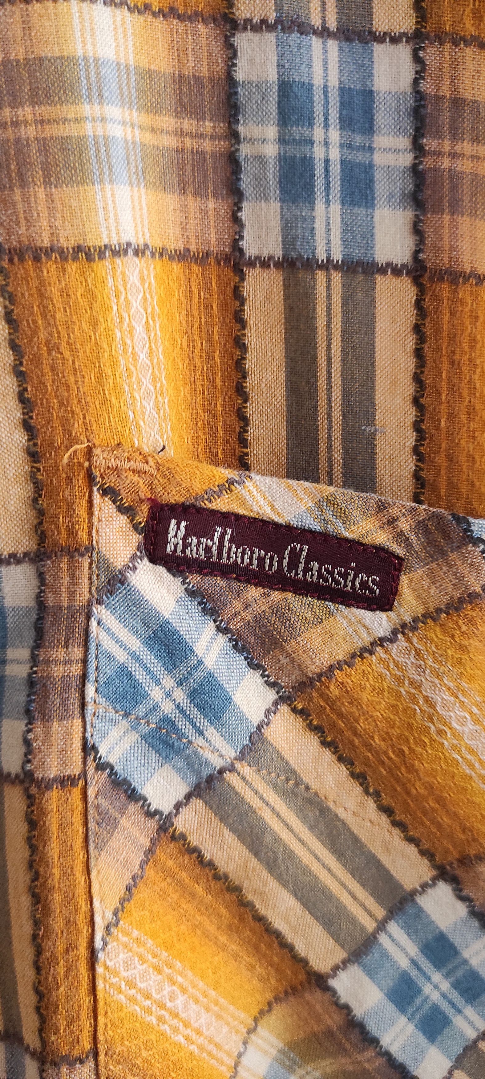 Marlboro × Marlboro Classics × Vintage Marlboro Classics Flannel Shirt 80s Heavy Textured Western Size US L / EU 52-54 / 3 - 4 Thumbnail