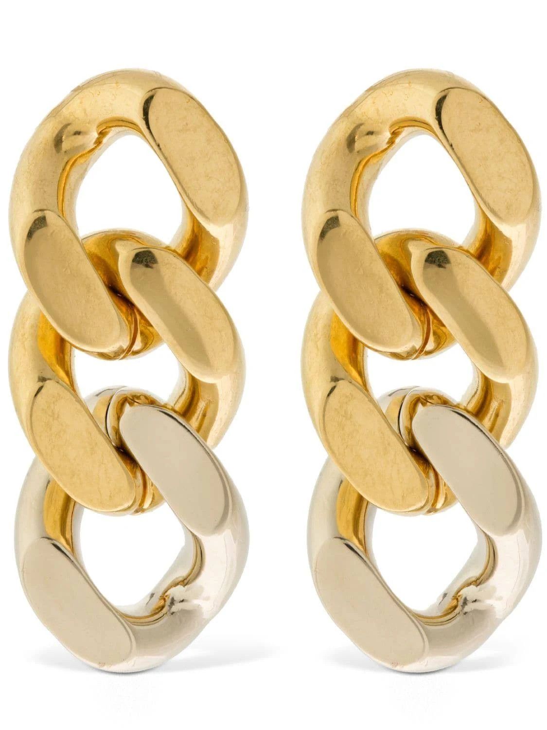 Saint Laurent Paris o1b1hav110924 Size: OS / Three Chain Earrings Metal in Gold Size ONE SIZE - 1 Thumbnail
