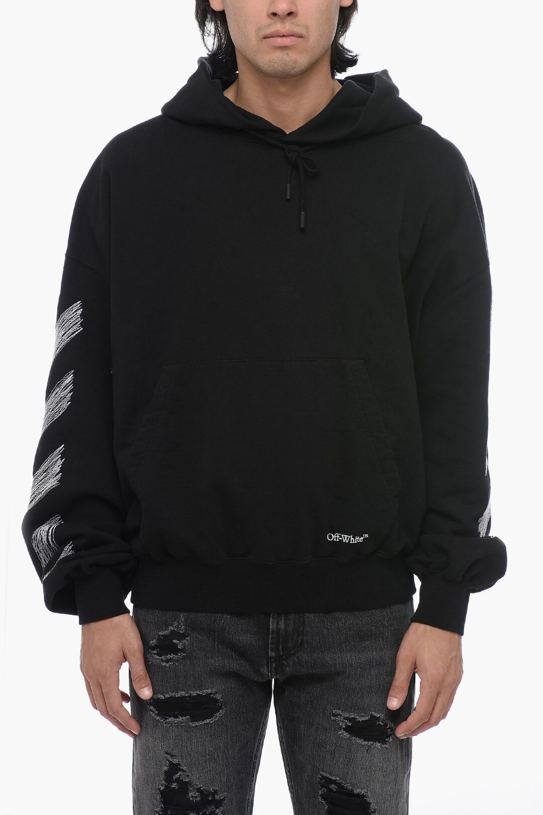Off-White og1mm1025 Cotton Hoodie in Black Size US XS / EU 42 / 0 - 2 Thumbnail