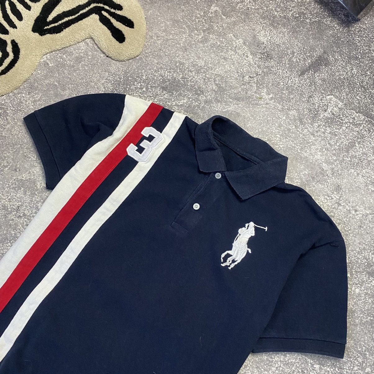 Vintage Vintage Polo Ralph Lauren 3 Big Logo hype y2k polo Size US L / EU 52-54 / 3 - 3 Thumbnail