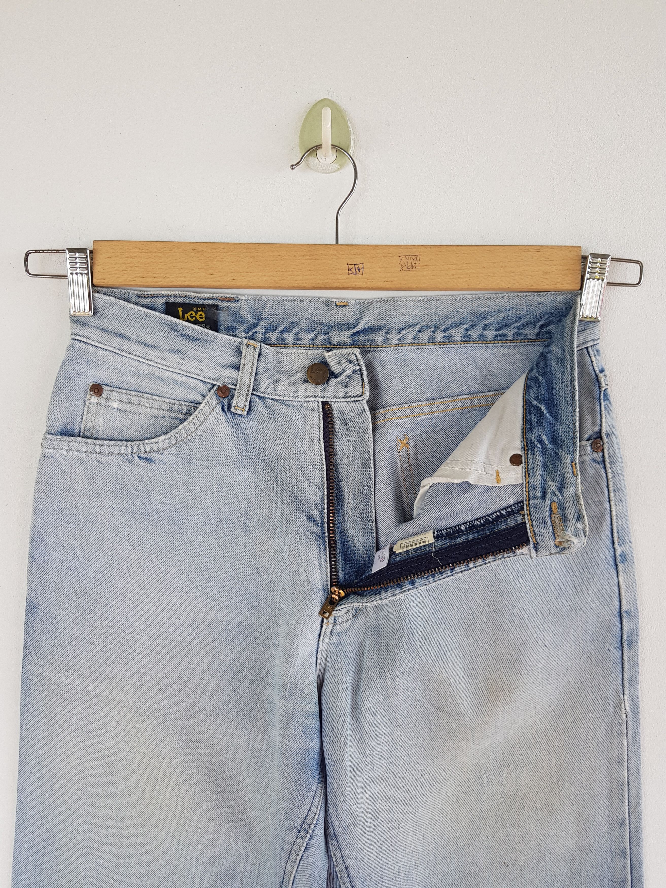 Lee Vintage 80s Lee Sunfaded Jeans Lee Light Wash Denim Pants Size 28" / US 6 / IT 42 - 5 Thumbnail