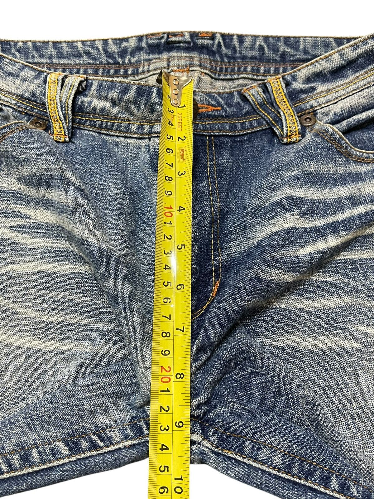 Japanese Brand Vintage Japanese Brand Blue Faded Distressed Loose Jeans Size US 30 / EU 46 - 14 Thumbnail