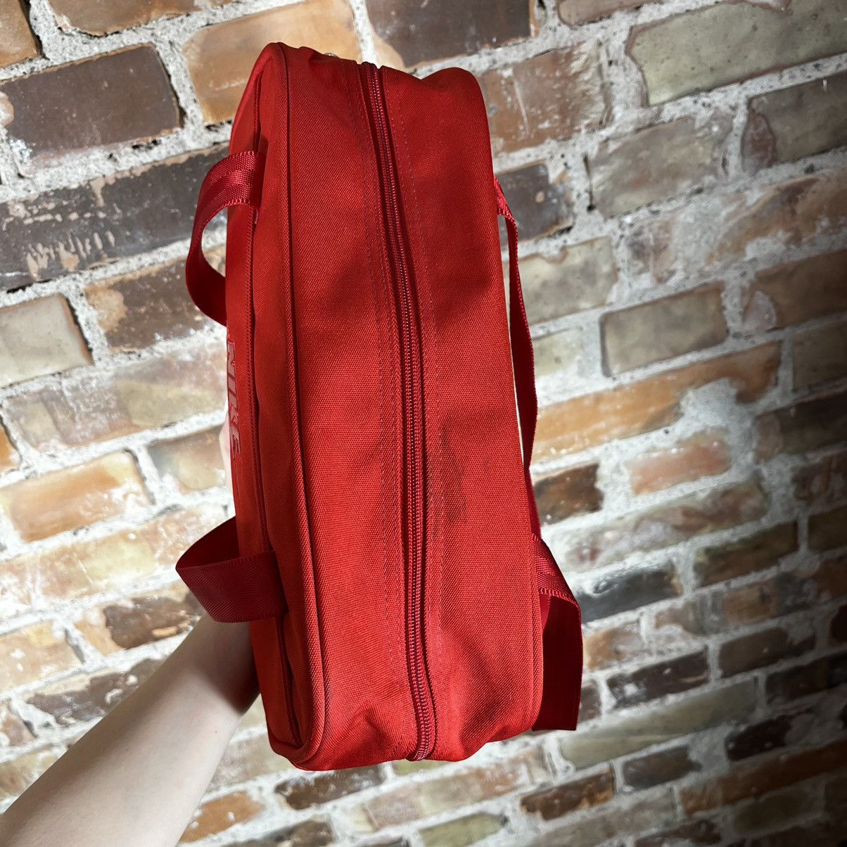 Nike Vintage Nike Bag 90s Swoosh Big Center Logo Hand Bag Size ONE SIZE - 12 Thumbnail