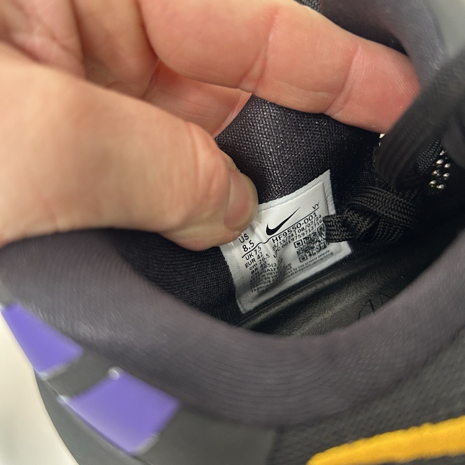 Nike Nike Kobe 8 Protro “Lakers Away” HF9550-001 Size US 8.5 / EU 41-42 - 6 Thumbnail