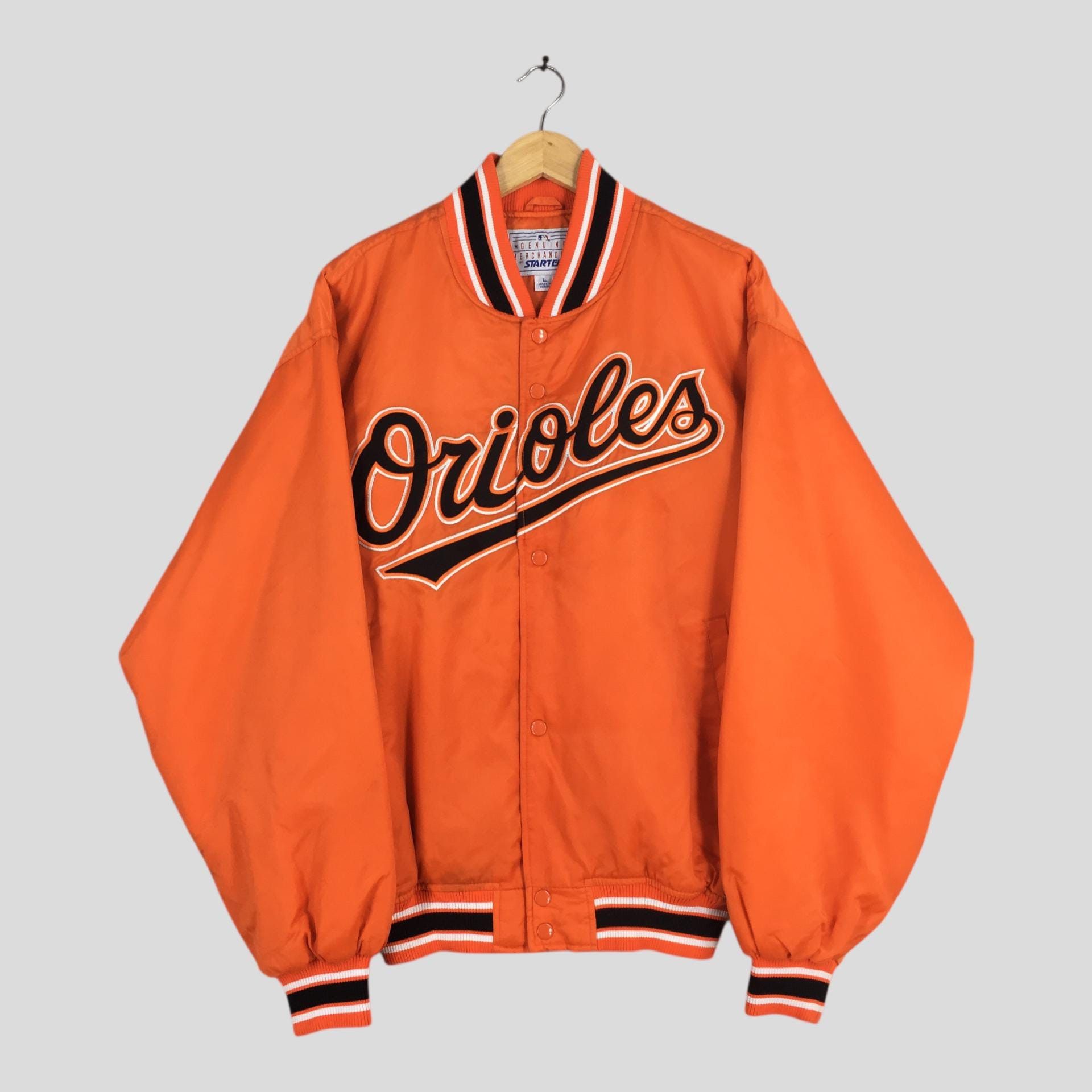 MLB Vintage 90s Baltimore Orioles MLB Satin Jacket Large Size US L / EU 52-54 / 3 - 1 Thumbnail
