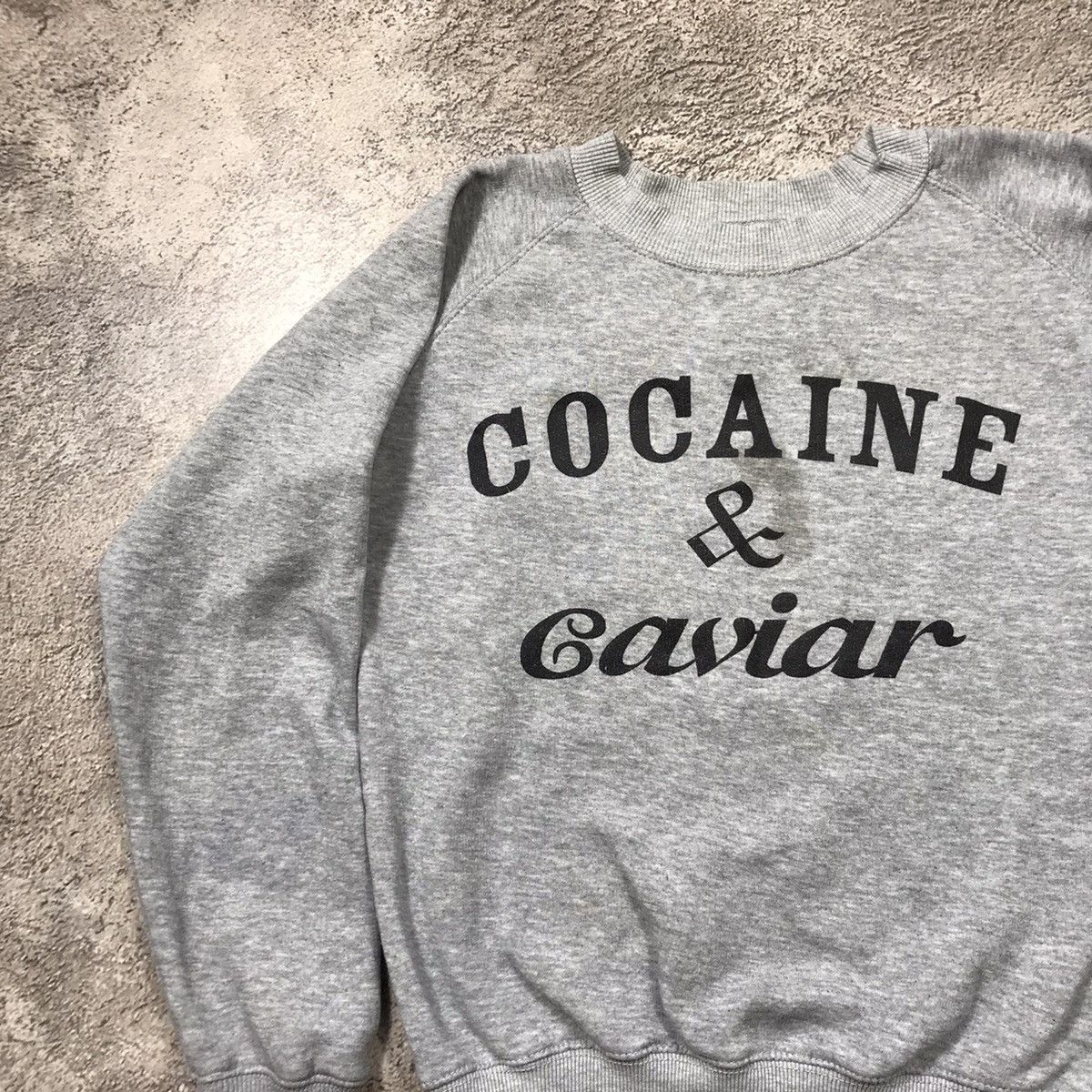 Vintage Vintage Y2K Cocaine Caviar Slogan Sweatshirt Grunge Boxy S Size US S / EU 44-46 / 1 - 2 Thumbnail