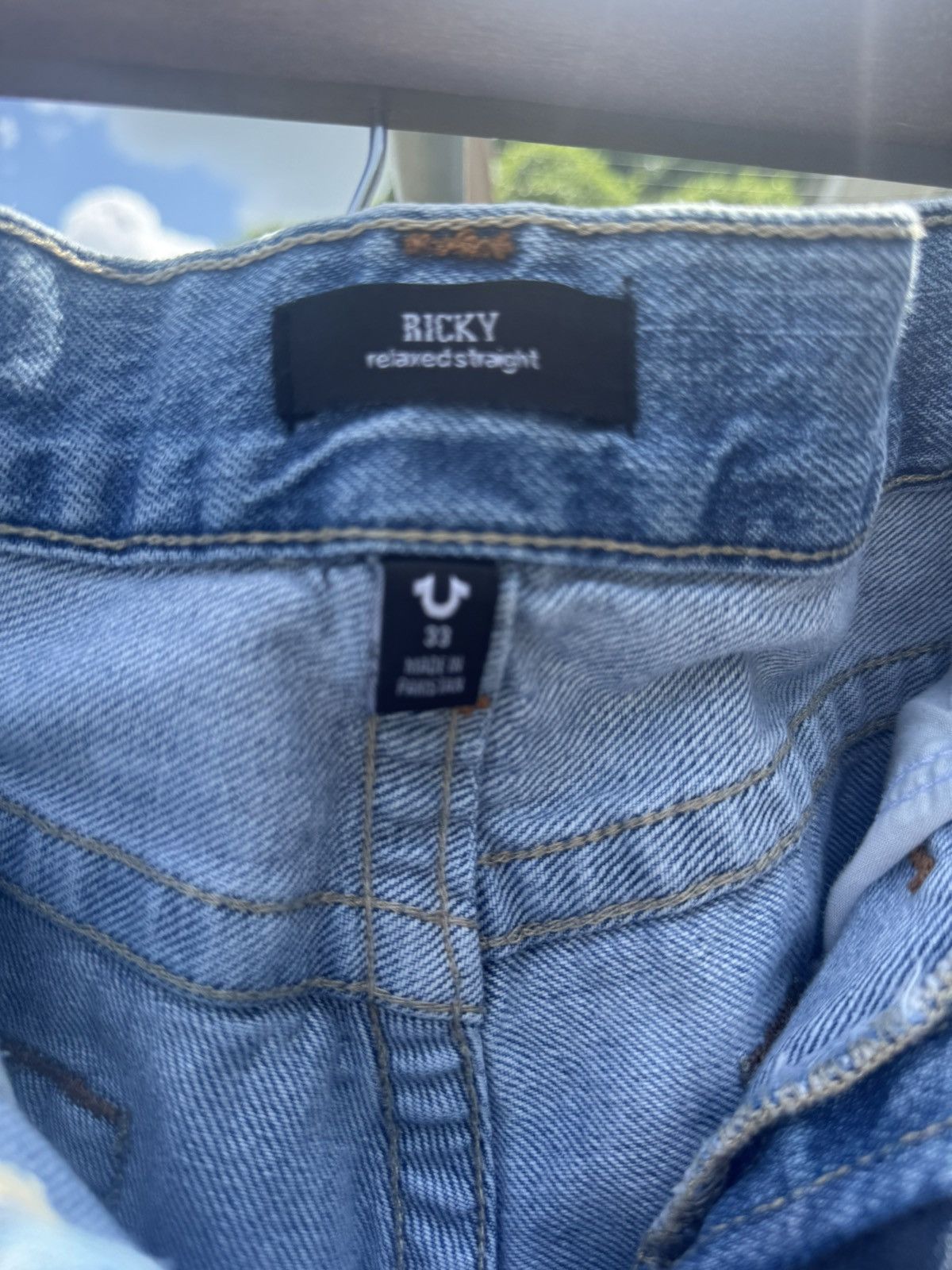 True Religion TRUE RELIGION RICKY STRAIGHT JEANS Size US 33 - 5 Thumbnail