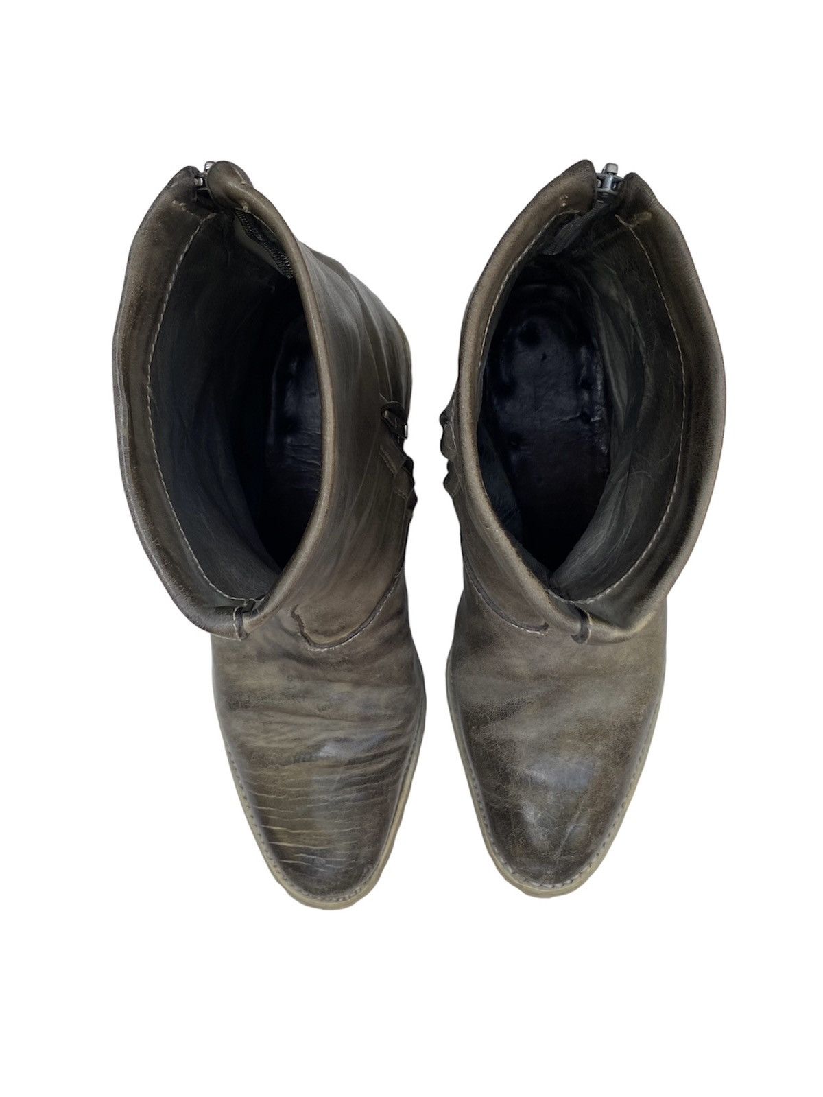 Carol Christian Poell CCP AW05 SAFE Double-Zip Tank Sole Horse Leather Boots Size US 11 / EU 44 - 17 Thumbnail