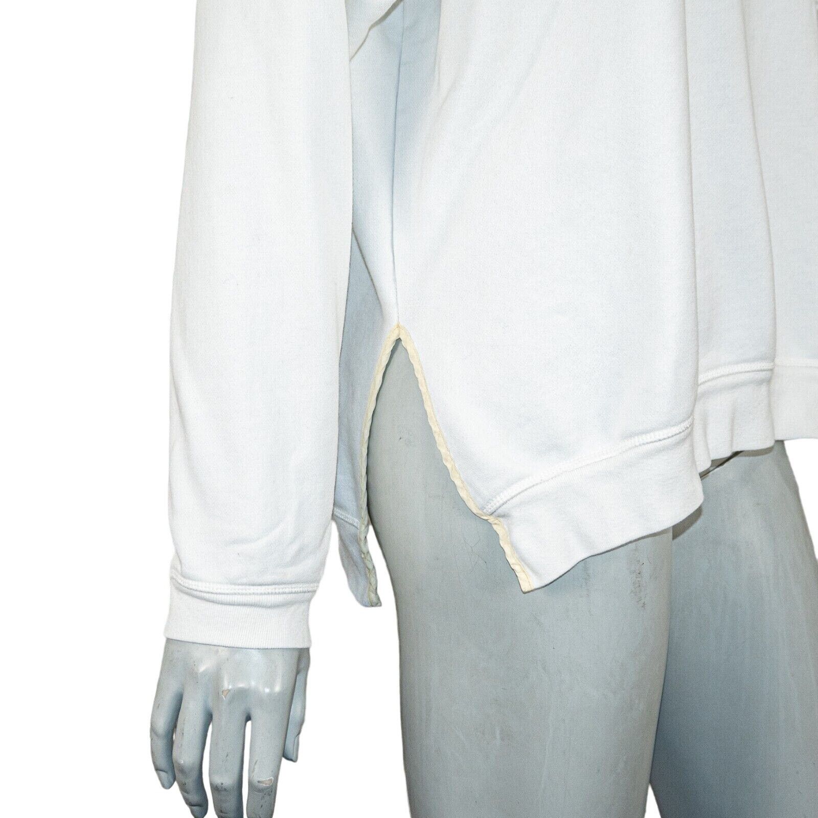 Lee Mathews LEE MATHEWS Crew Neck Pullover Sweatshirt split side White Size M / US 6-8 / IT 42-44 - 5 Thumbnail