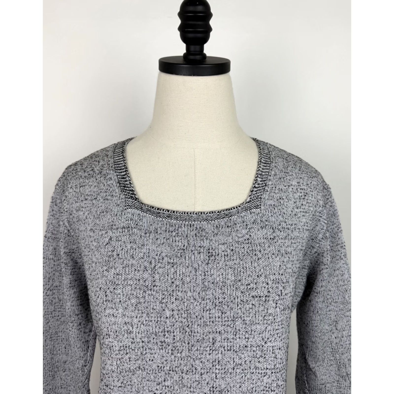 Vintage VINTAGE United Knitwear Sweater Shirt Womens Medium White 80s 90s Grunge Retro Pullover Size M / US 6-8 / IT 42-44 - 2 Thumbnail