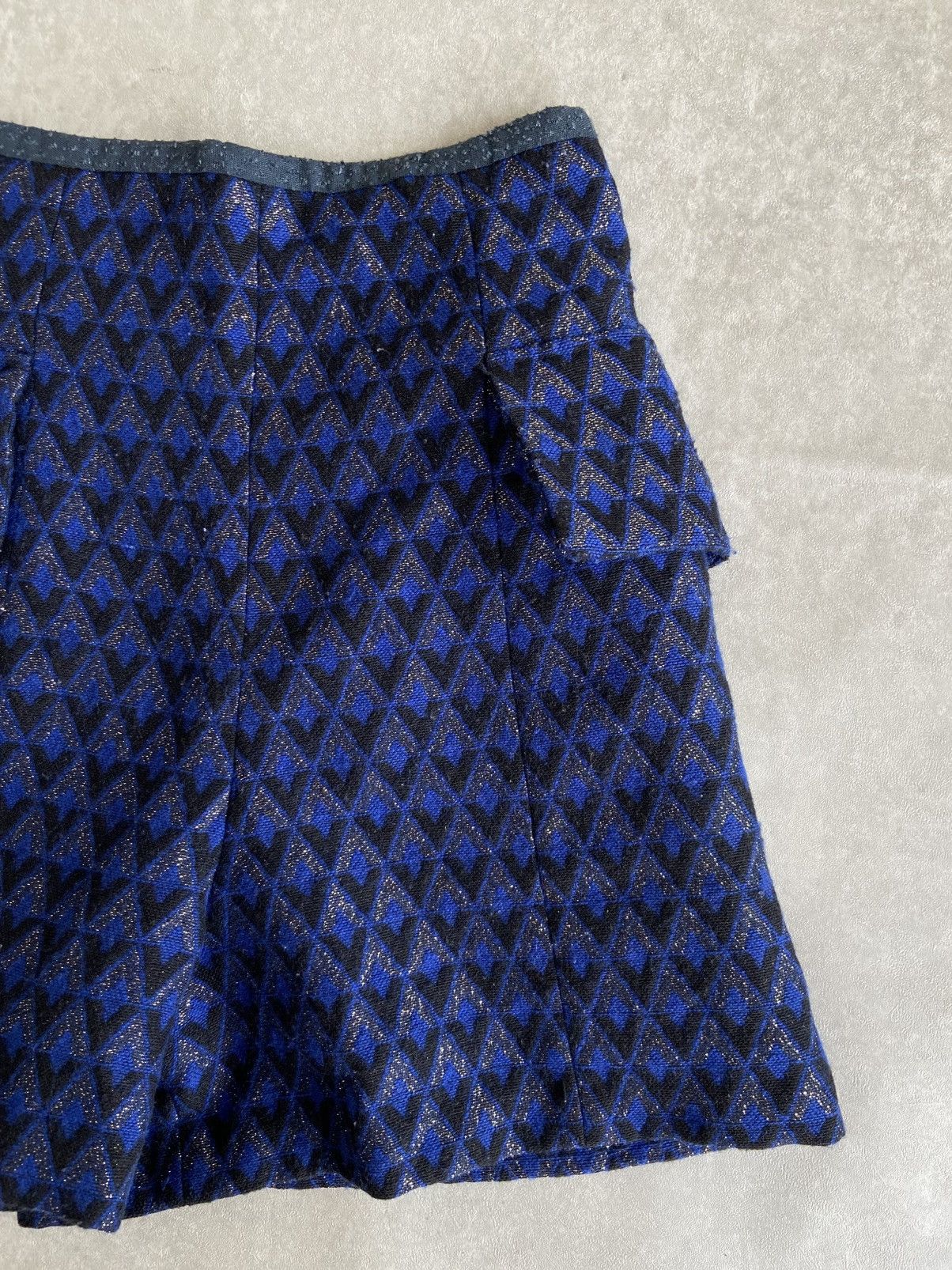 If Six Was Nine × Jil Sander × Jil Stuart JILL Stuart Mini Skirt V Pattern Size 26" / US 2 / IT 38 - 3 Thumbnail