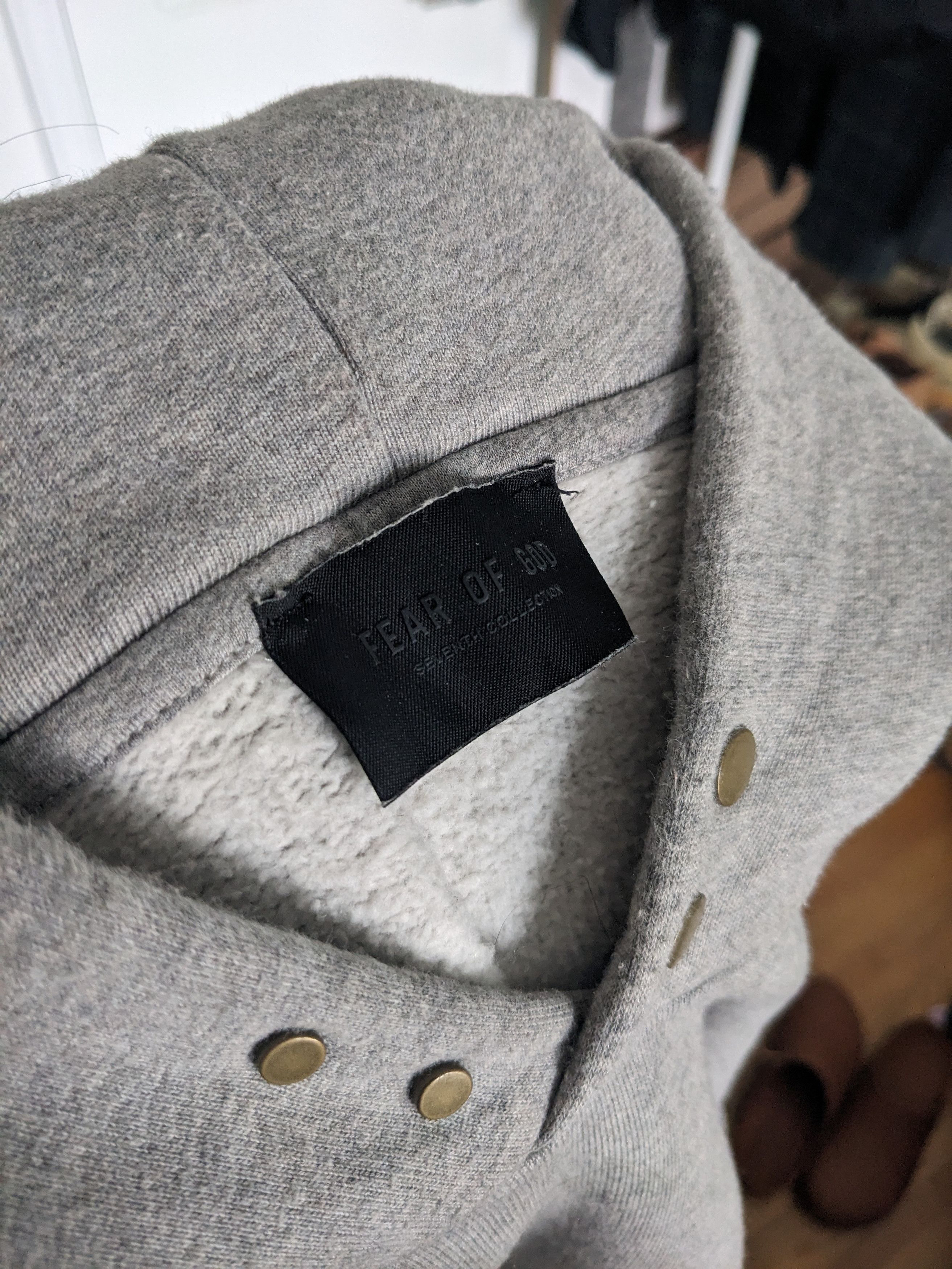 Fear of God 7th Collection Snap Collar Hoodie Size US XL / EU 56 / 4 - 5 Thumbnail