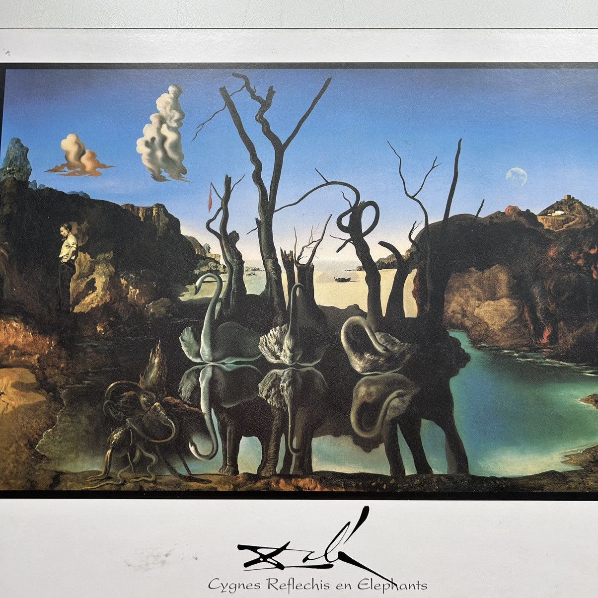 Vintage Vintage 1997 90s Salvador Dali Cygnes Reflechis En Elephants Size ONE SIZE - 6 Thumbnail