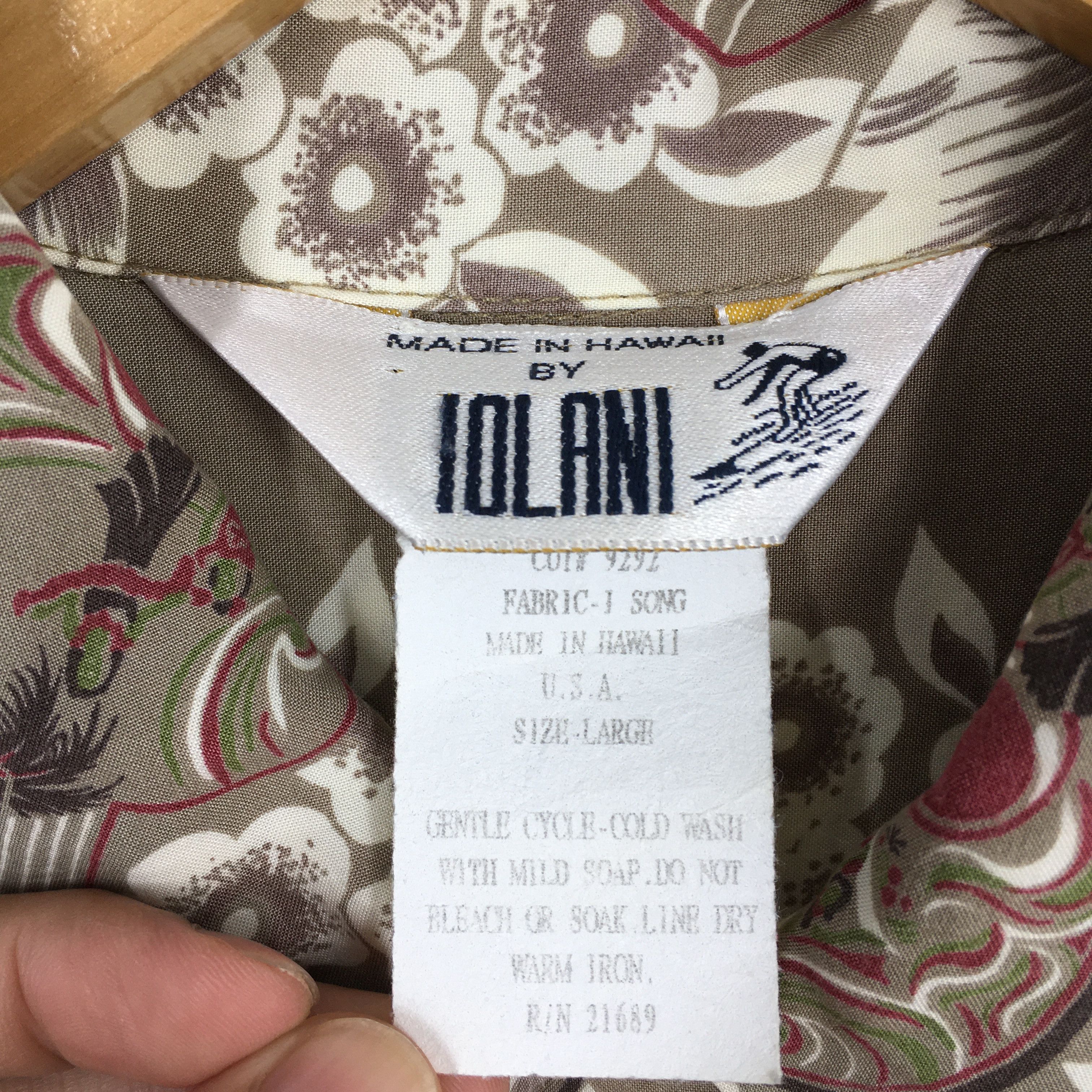IOLANI Vintage Iolani Made In Hawaii Beach View Aloha Shirt Large Size US L / EU 52-54 / 3 - 5 Thumbnail