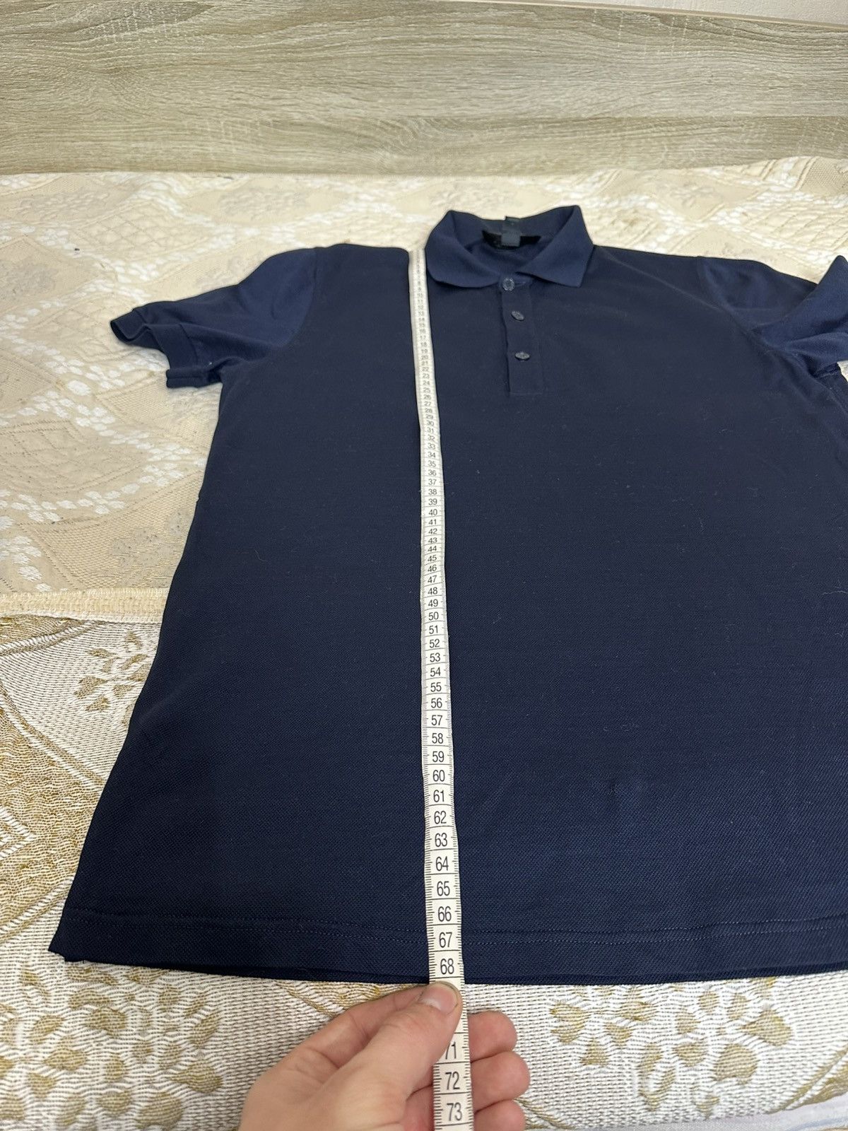Burberry Prorsum 🔥 Burberry Prorsum Black Navy Polo T Shirt Cotton Slim Fit Size US L / EU 52-54 / 3 - 11 Thumbnail