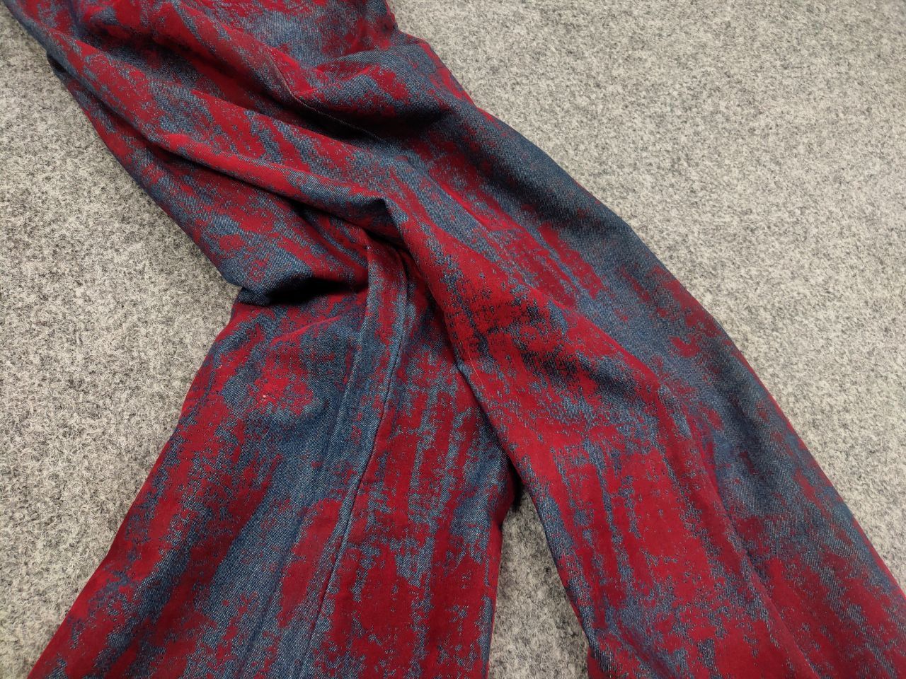 If Six Was Nine Vintage Hysteric Glamour style flared Blue Red Pants Y2K Size 27" / US 4 / IT 40 - 8 Thumbnail
