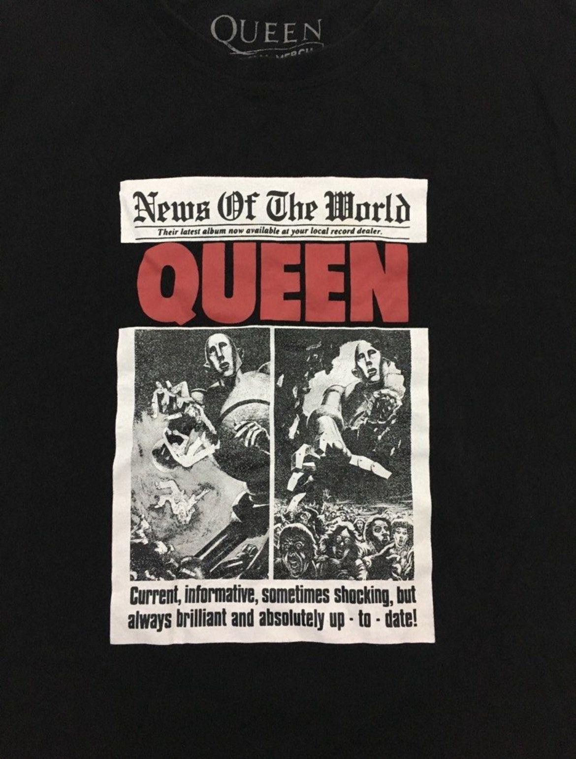 Band Tees Queen Studio Album News of The World Size US M / EU 48-50 / 2 - 4 Thumbnail