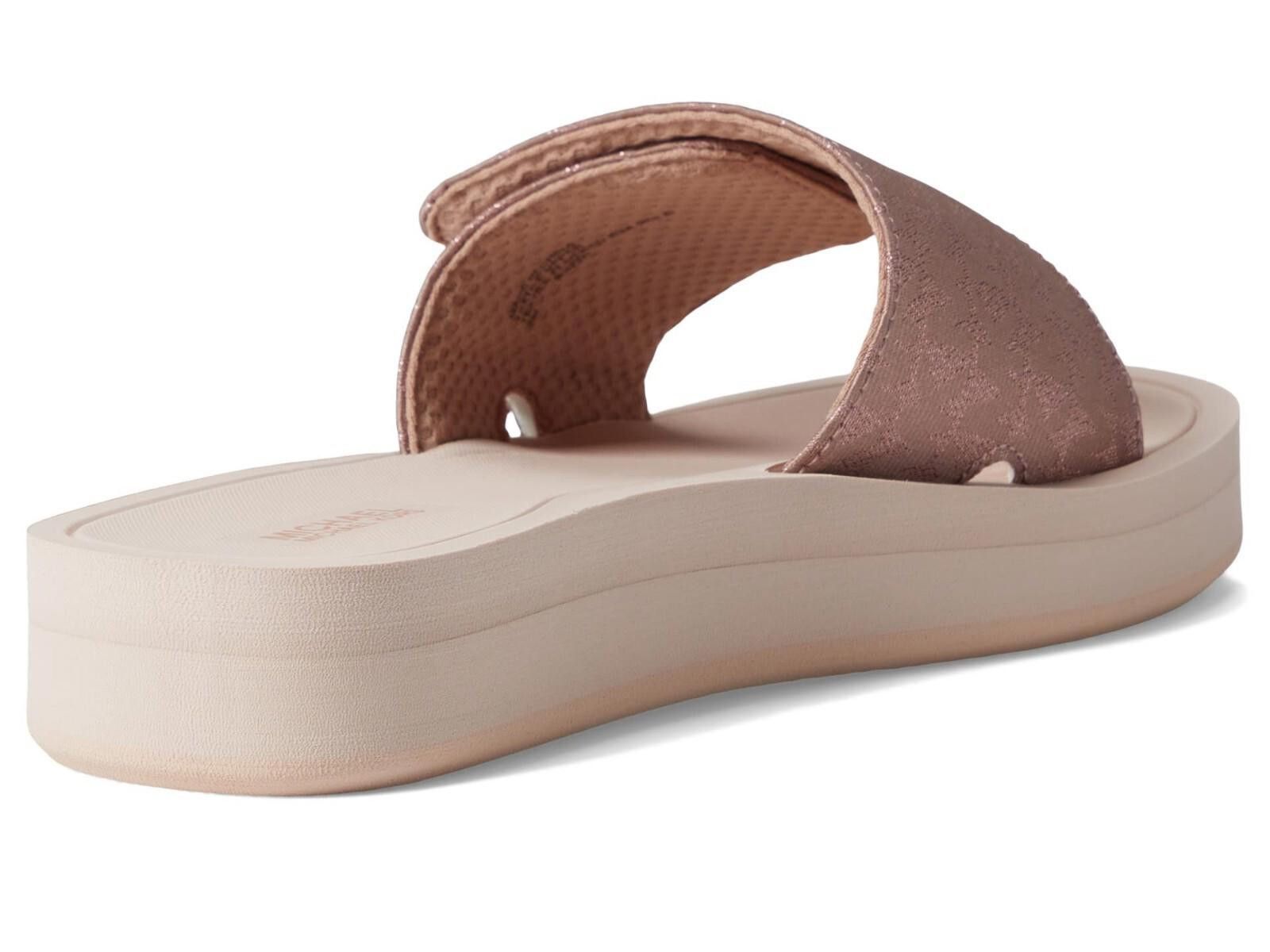 Michael Kors Michael Kors Women Platform Slide Metallic Jacquard 8 M NEW Size US 8 / IT 38 - 2 Thumbnail