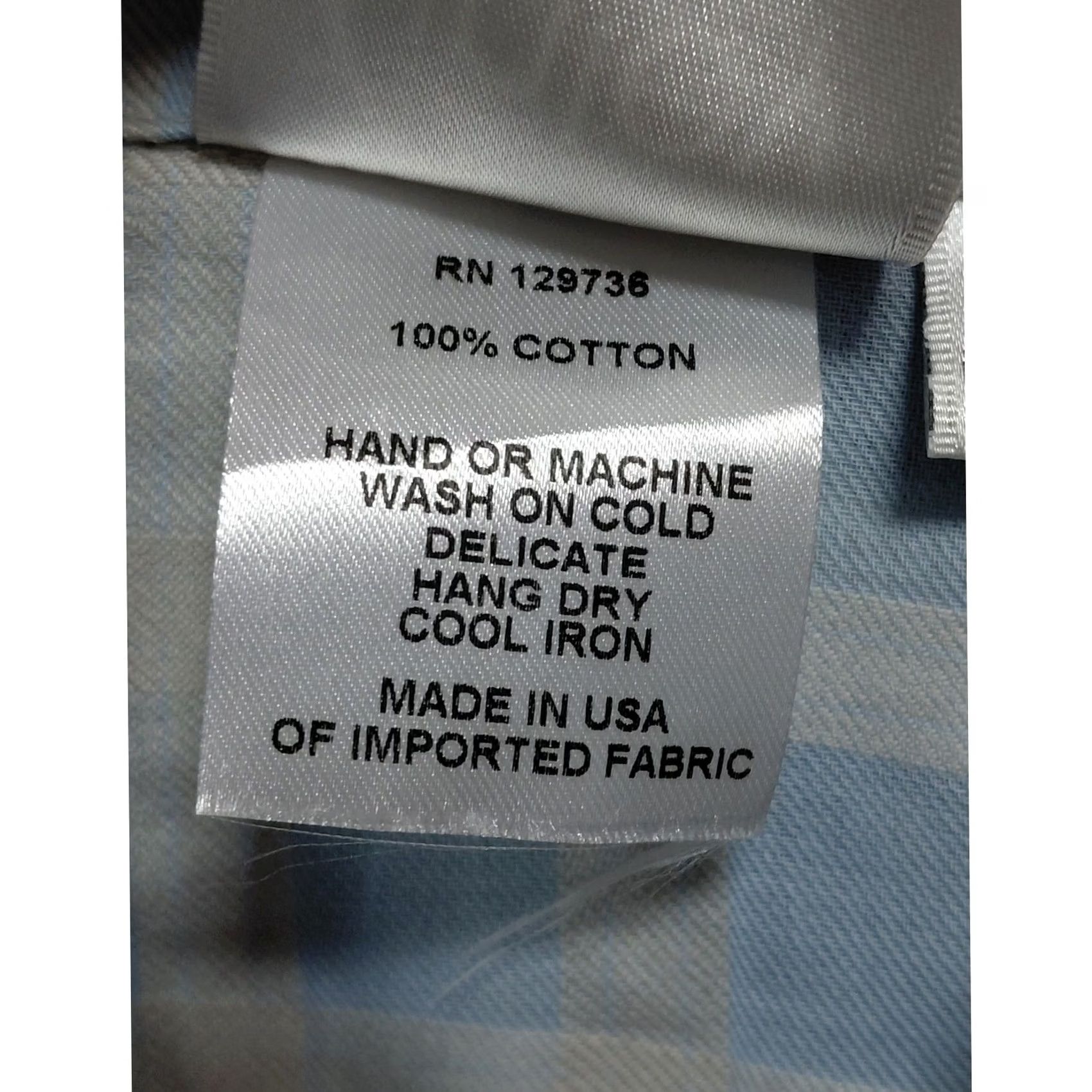 Vintage VINTAGE? No. Finley Blue Checkered Button Down Cotton Shirt Women’s XS Shirt Women XS Blue Checkered Button-Down Cotton Shirt Women’s XS Size XS / US 0-2 / IT 36-38 - 4 Thumbnail