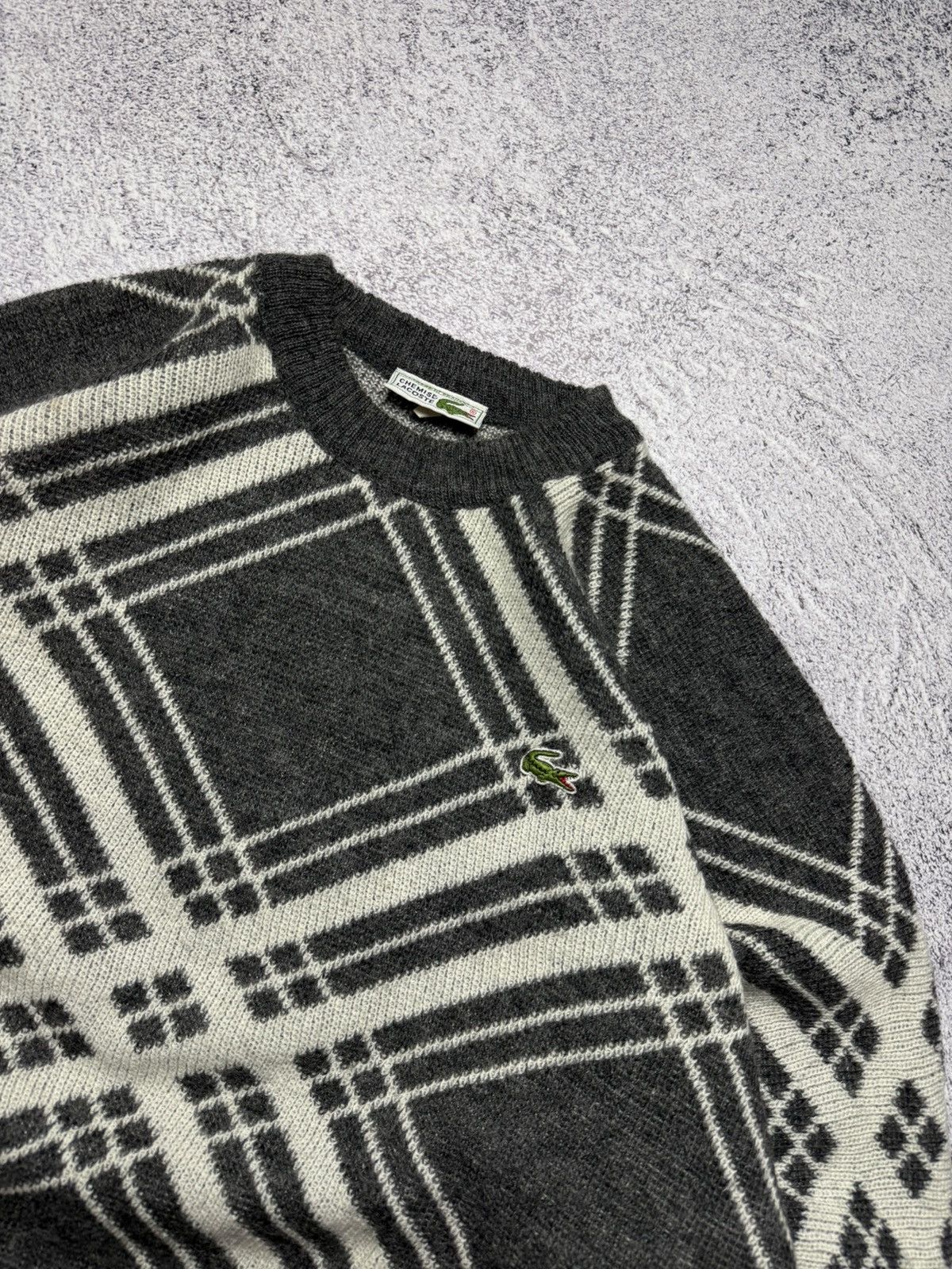 Lacoste Vintage 90s Lacoste Sweater France Rare Wool Knit Y2k Style Size US XL / EU 56 / 4 - 3 Thumbnail