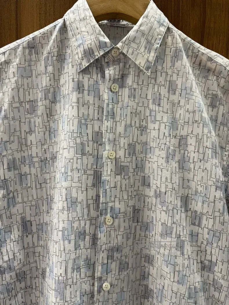 Hermes Hermes size 37 Men's shirt Size US XXS / EU 40 - 3 Thumbnail