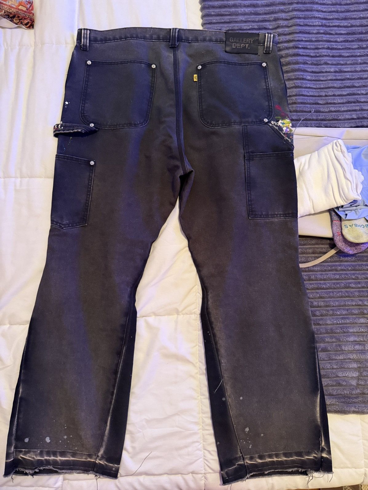 Gallery Dept. Gallery Dept. Faded Blue Carpenter La Flare Pants (sz 40 US) Size US 40 / EU 56 - 2 Thumbnail