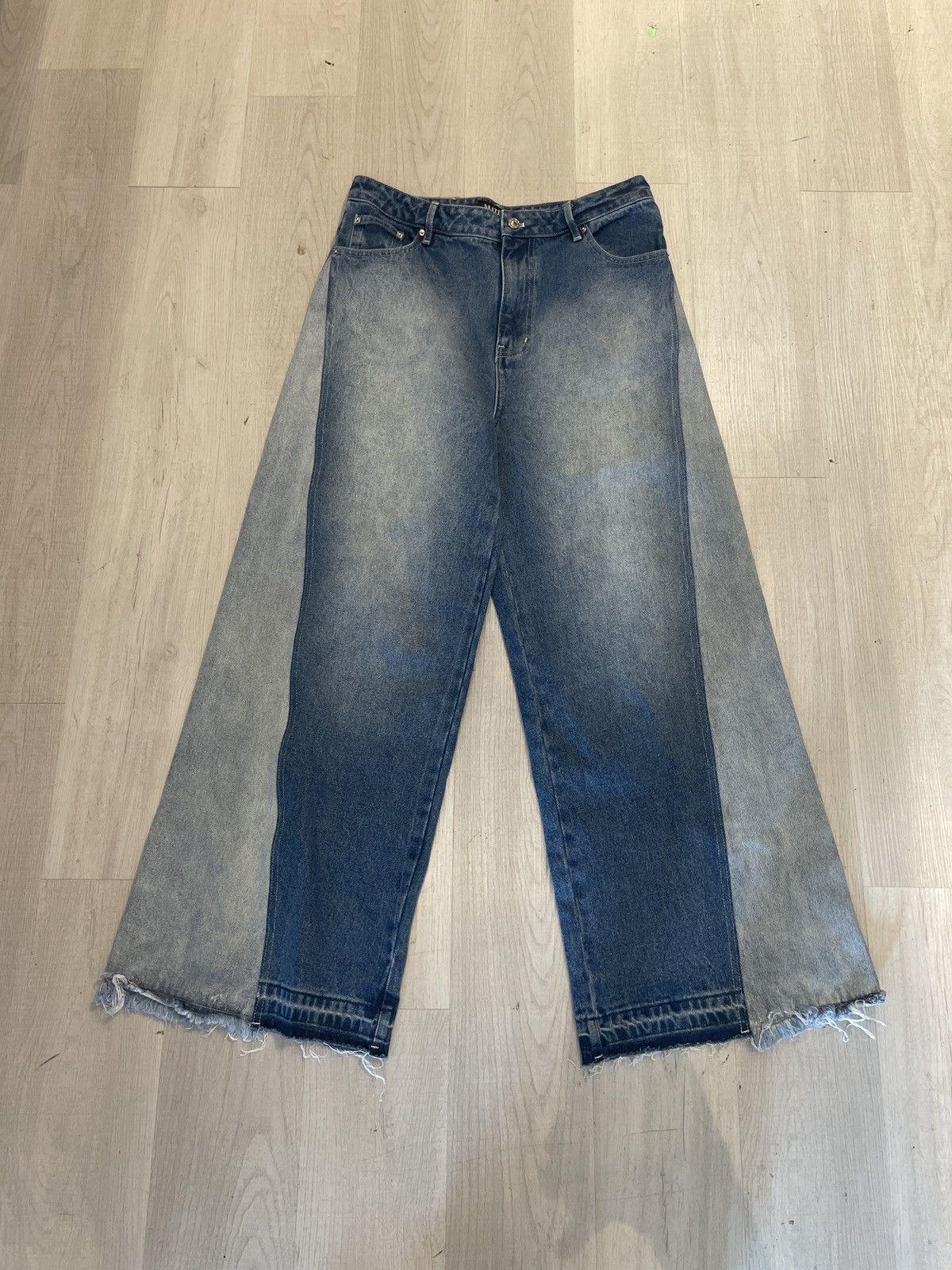 Bottega Desires Matiere De Desirs Hip Flare Denim Jeans Size US 32 / EU 48 - 1 Thumbnail