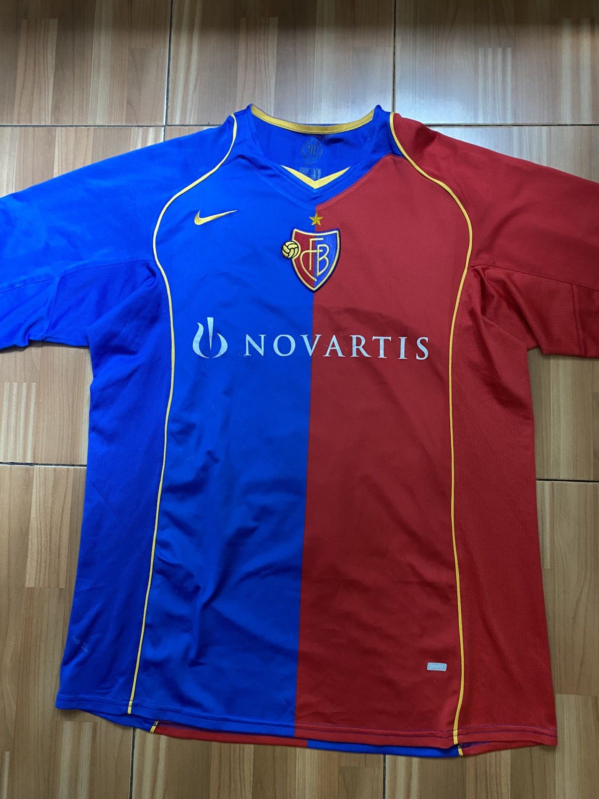 Nike × Vintage Nike 1893 BASEL 2004 2005 #8 Oswald JERSEY SOCCER SHIRT Size US XL / EU 56 / 4 - 2 Thumbnail