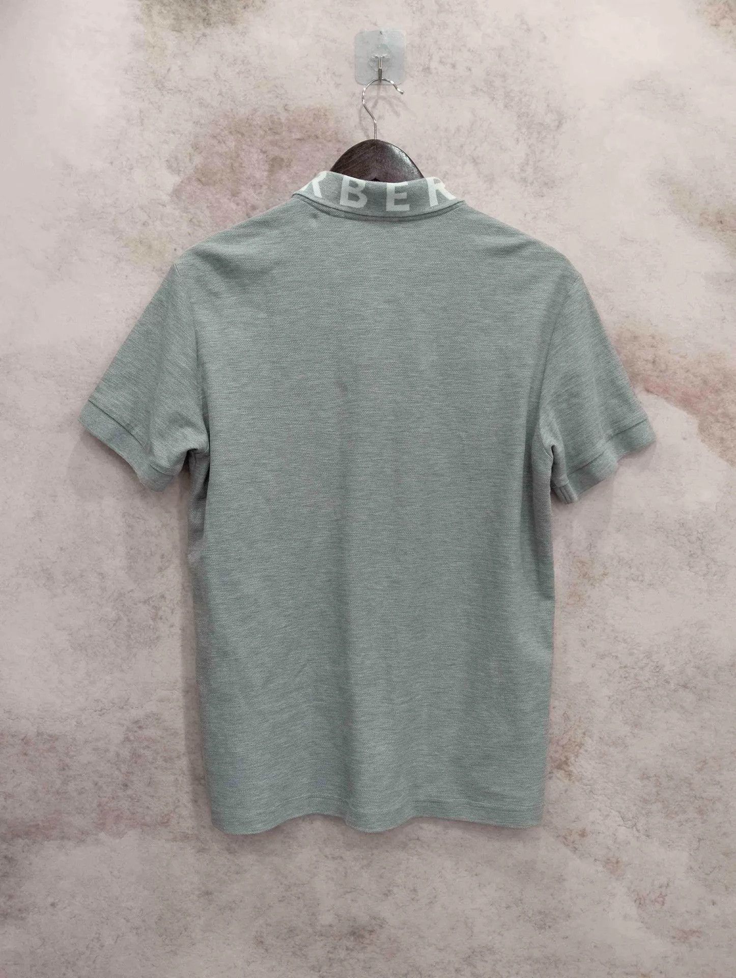 Burberry Burberry Gray Logo Short Sleeve Polo Shirt M 95 New Size US M / EU 48-50 / 2 - 2 Thumbnail