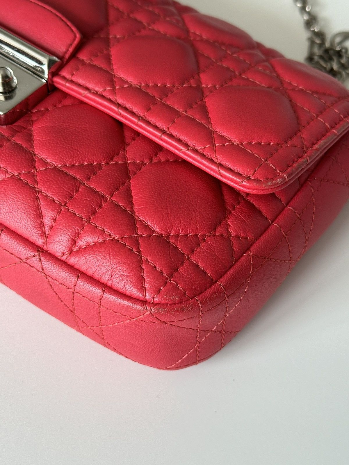 Christian Dior Monsieur DIOR Cannage Miss Dior Promenade Hot Pink Crossbody Bag Size ONE SIZE - 16 Thumbnail